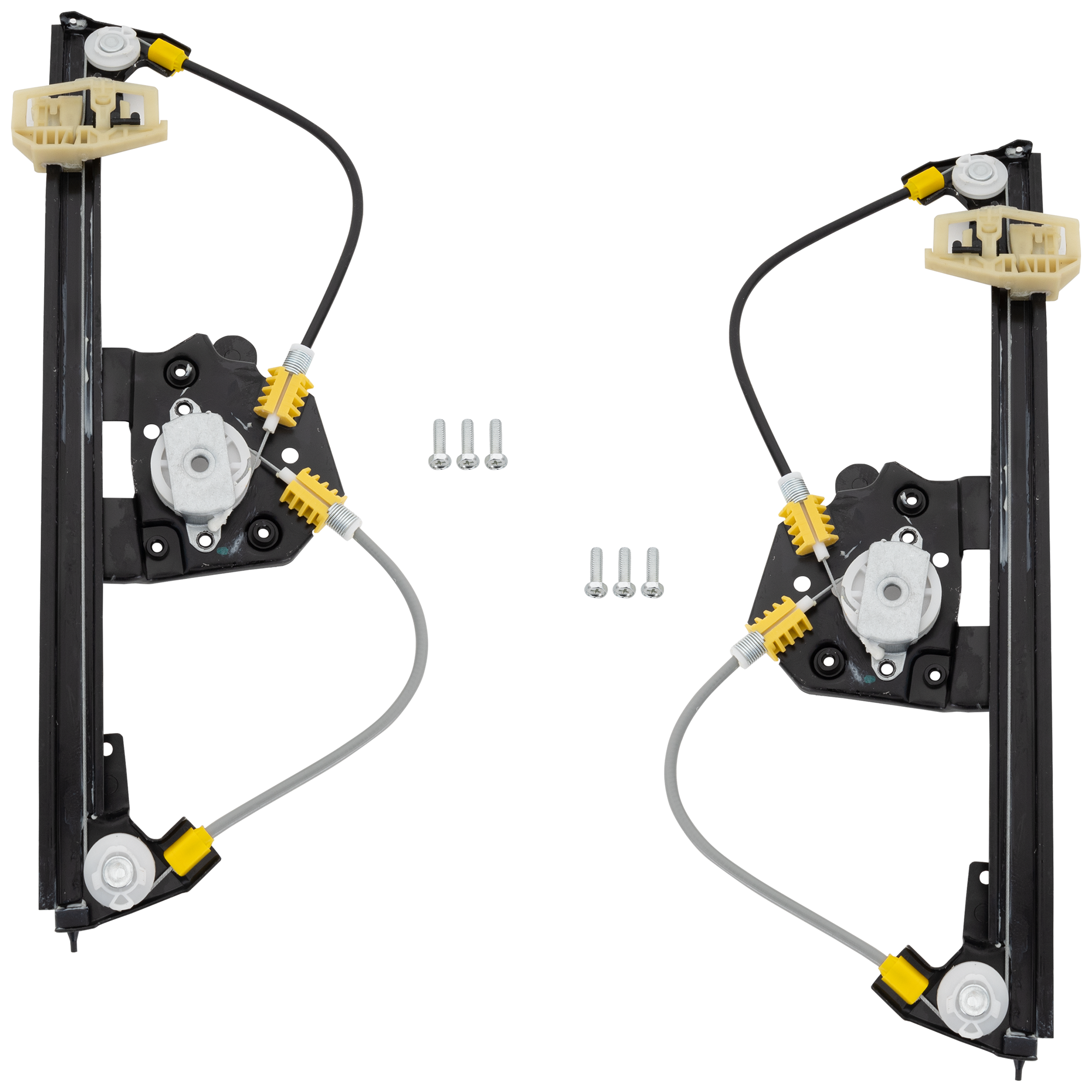 AM 3 SERIES 06-12 REAR WINDOW REGULATOR RH AND LH Power Without Motor SKU SET REPB491709 Partslink BM1551111 BM1550111 OEM 51357140590-51357140589