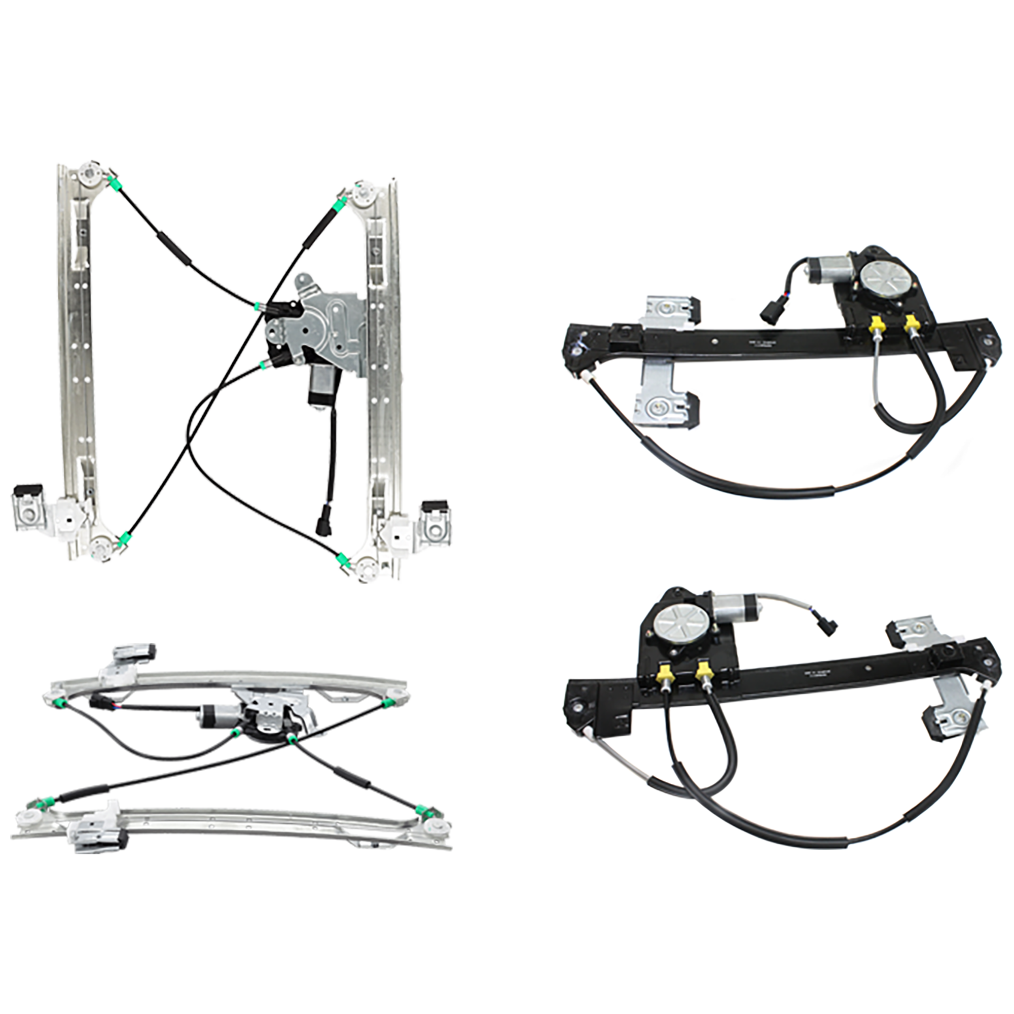 AM TRAILBLAZER 02-09 ENVOY 02-09 FRONT AND REAR WINDOW REGULATOR RH AND LH Power w Motor SKU SET REPB491711-4 Partslink GM1350145 GM1351145 GM1550109 GM1551109 OEM 15893782-15893783-19301969-819