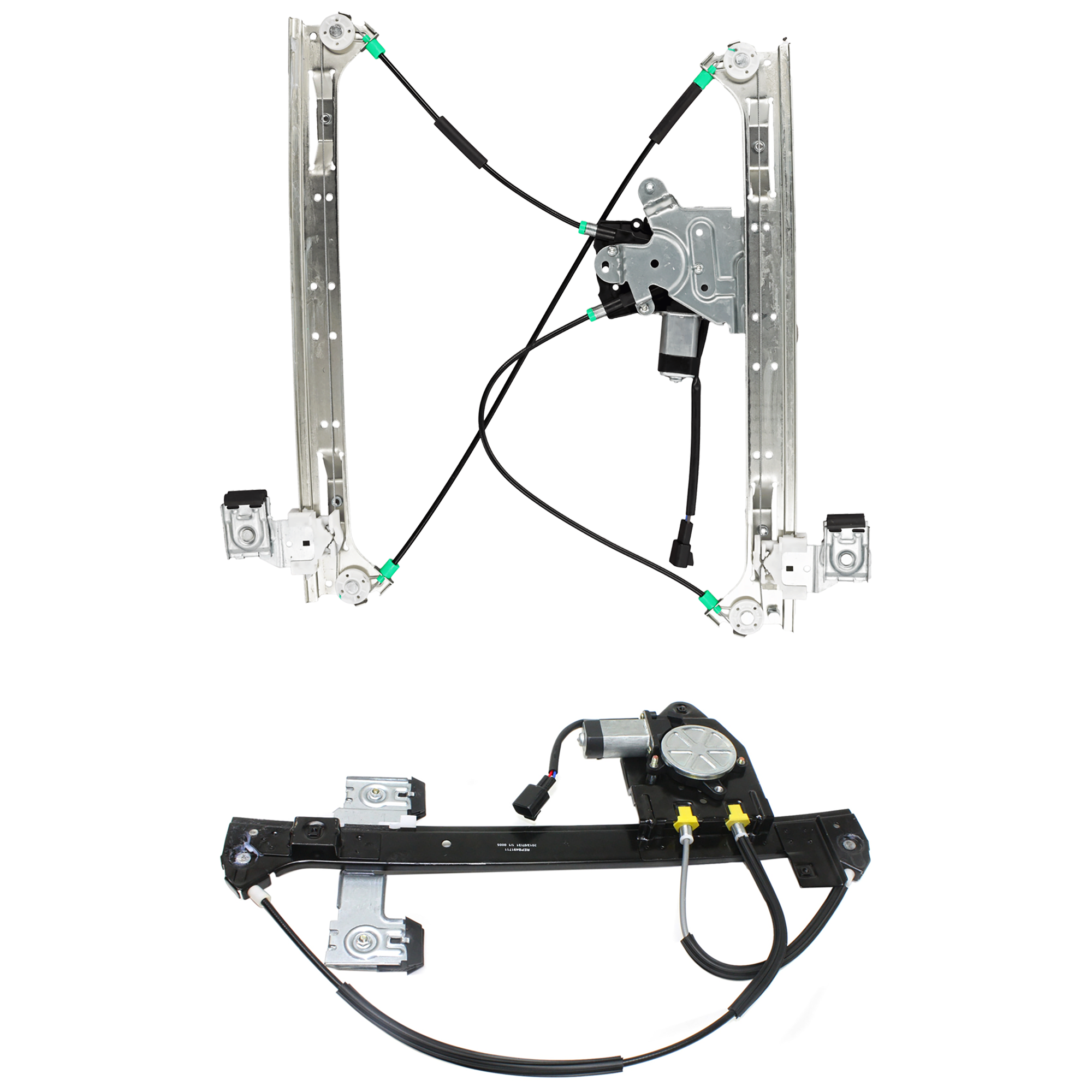 AM TRAILBLAZER ENVOY 02-09 FRONT AND REAR WINDOW REGULATOR RH Power w Motor 5 Passenger SKU SET REPB491711 A Partslink GM1351145 GM1551109 OEM 15893783-19301969-8193019690