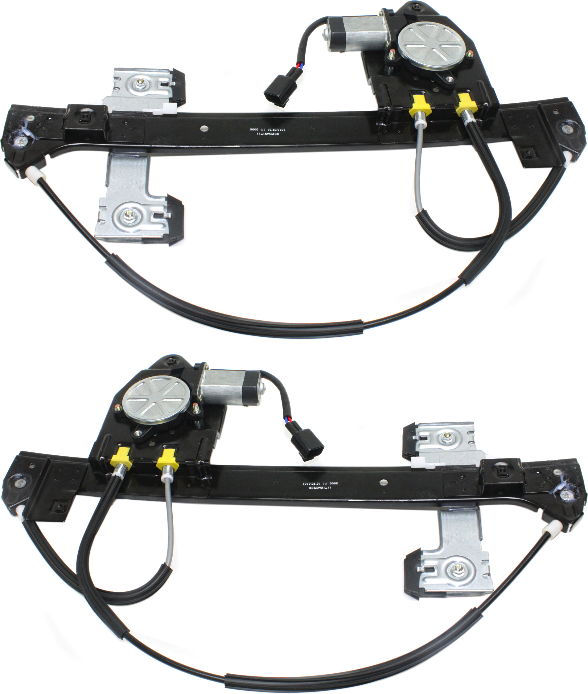 AM ENVOY TRAILBLAZER 02-09 REAR WINDOW REGULATOR RH AND LH Set of 2 SKU SET REPB491711 Partslink GM1551109 GM1550109 OEM 15893783-15893782