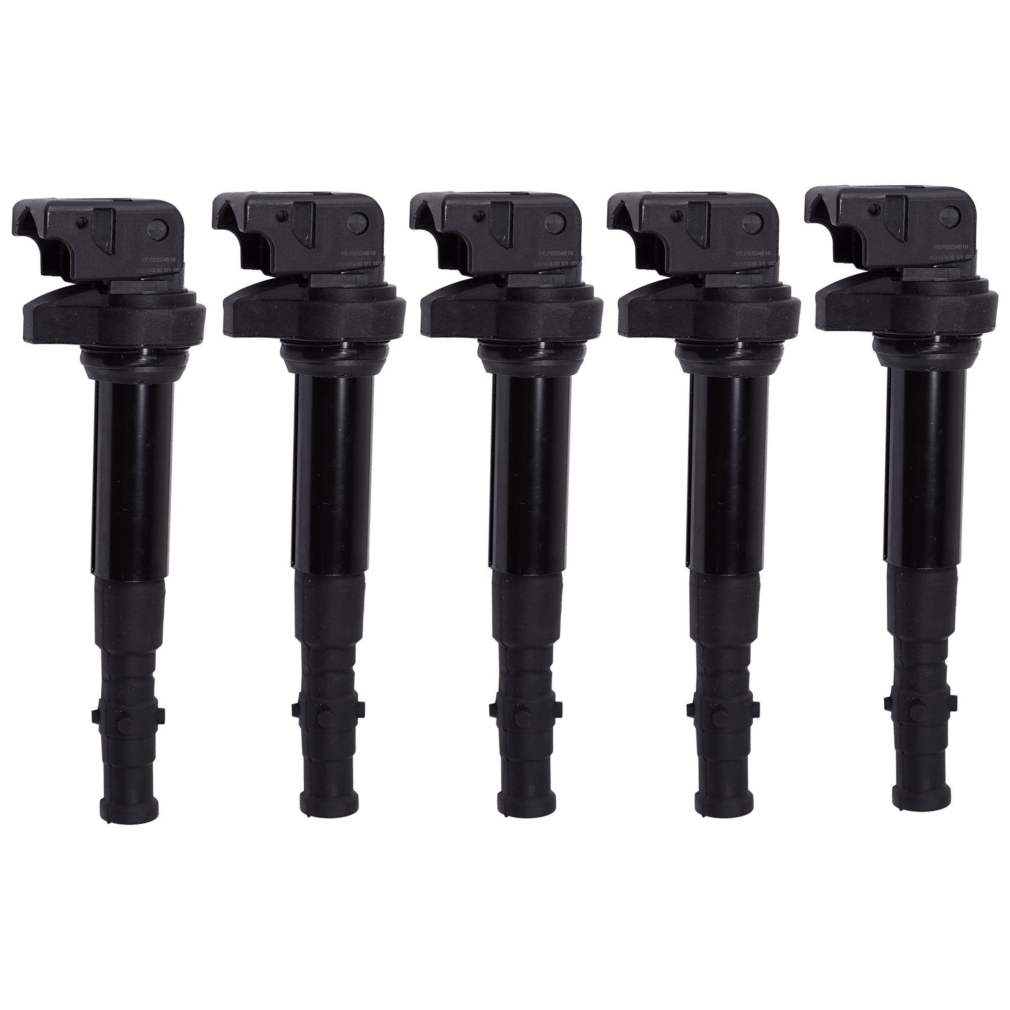 AM M5 M6-06-10 IGNITION COIL Set of 5-3 Male Terminals Blade Type Direct Ignition Mounted SKU SET REPB504616-5
