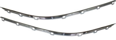 AM 5 SERIES 97 FRONT BUMPER MOLDING RH AND LH Outer Chrome SKU SET REPB763703 Partslink BM1058111 BM1059111 OEM 51118226555-51118226556