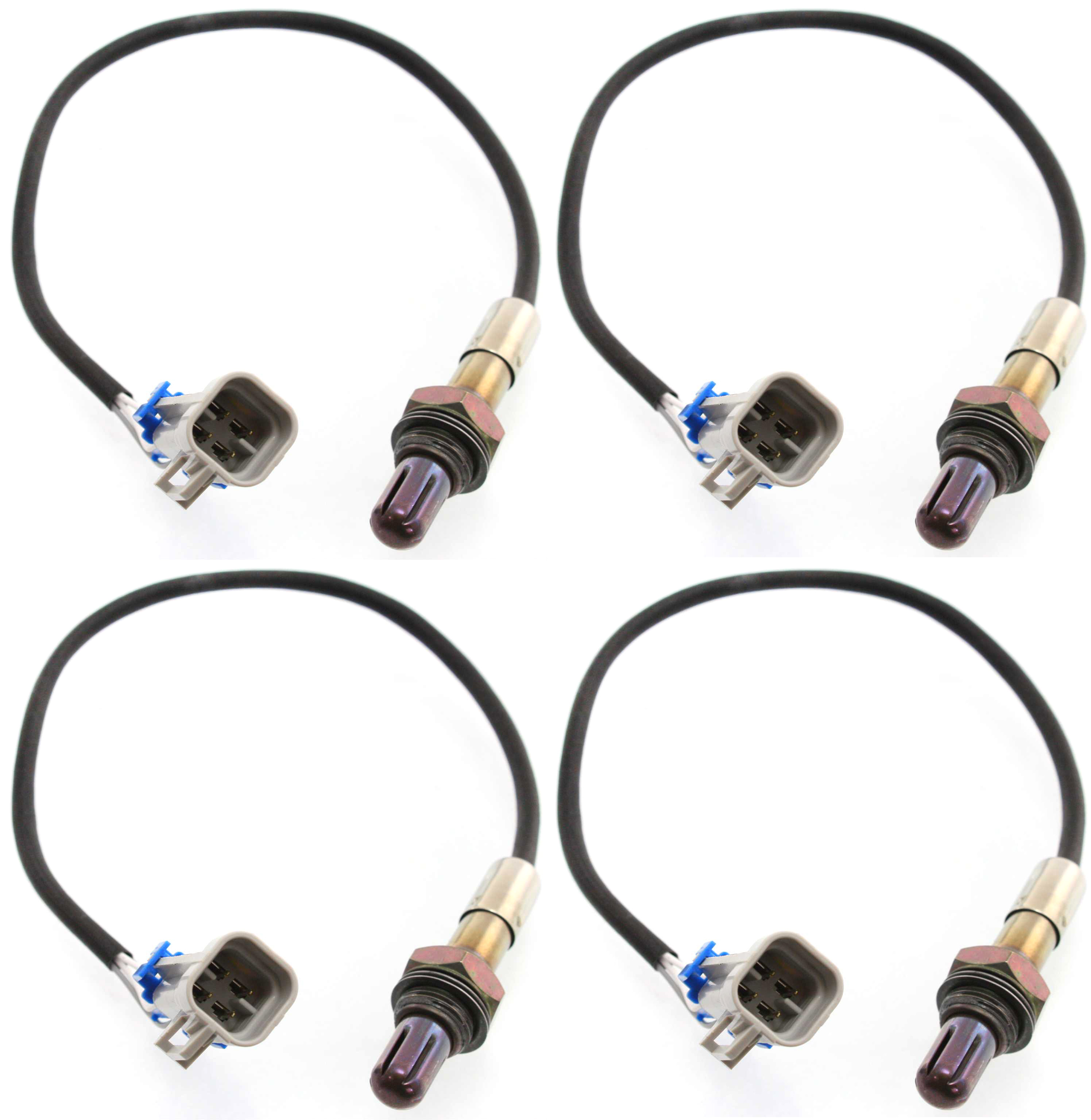 AM SIERRA SILVERADO 1500-03-05 OXYGEN SENSOR Before and After Catalytic Converter RH and LH Set of 4 Heated 4 Wire Threaded in type SKU SET REPB960901-4