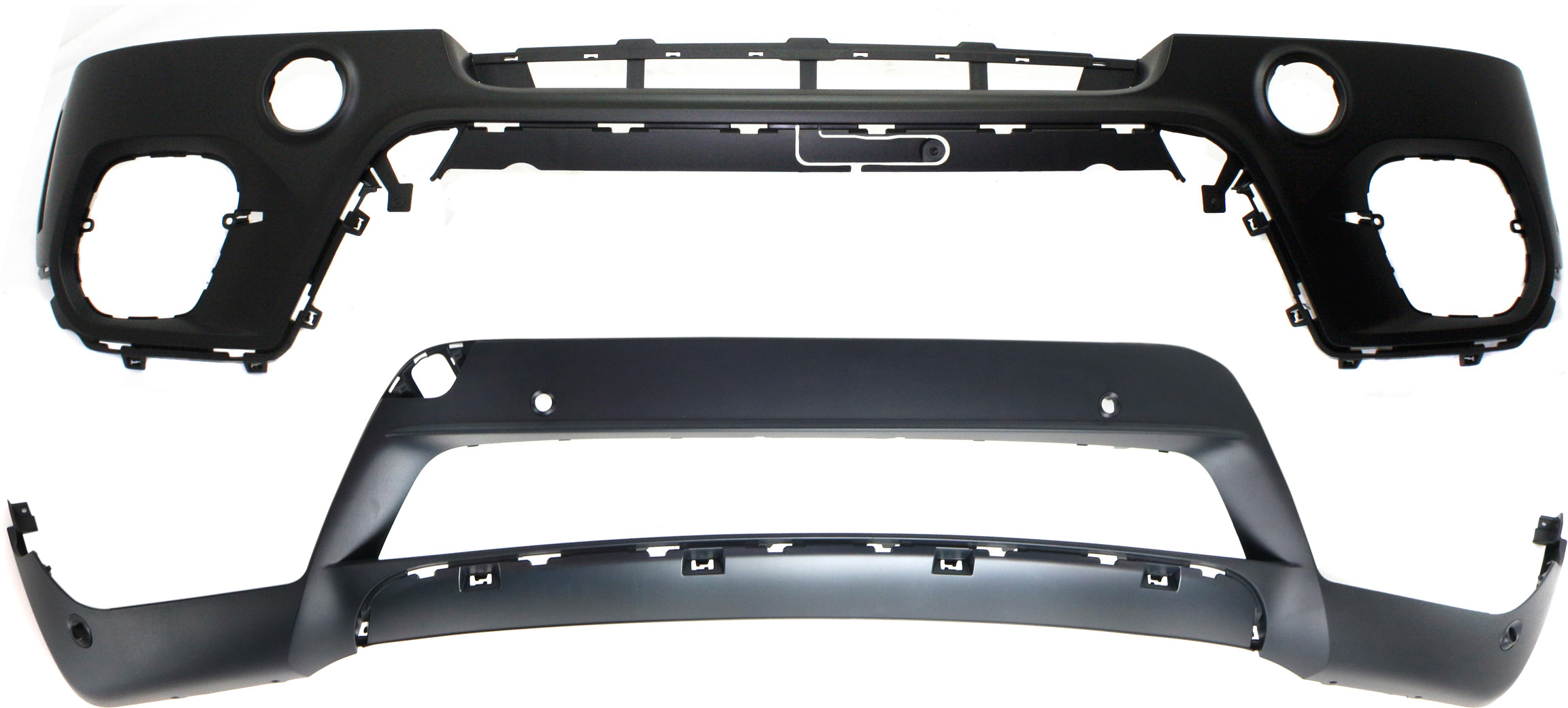 AM X5-11-13 BUMPER COVER Set of 2 Front Upper and Lower w o M Pkg Exc. M Model SKU SET REPBM010312P 2 Partslink BM1000281 BM1015104 OEM 51117222718-51117222382