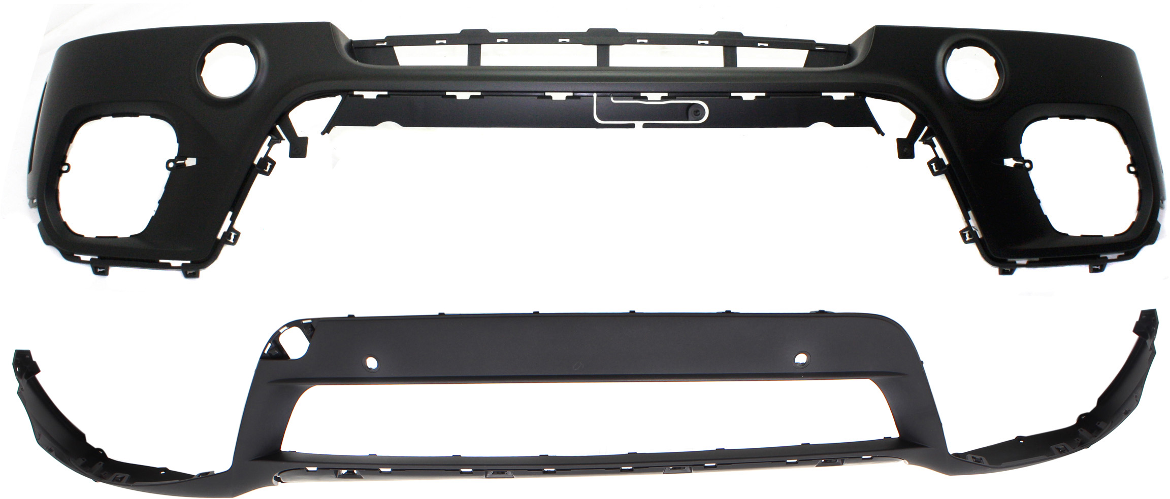 AM X5-11-13 BUMPER COVER Set of 2 Front Upper and Lower w o M Pkg Exc. M Model CAPA SKU SET REPBM010312PQ 2 Partslink BM1000281C BM1015104C OEM 51117222382-51117222718