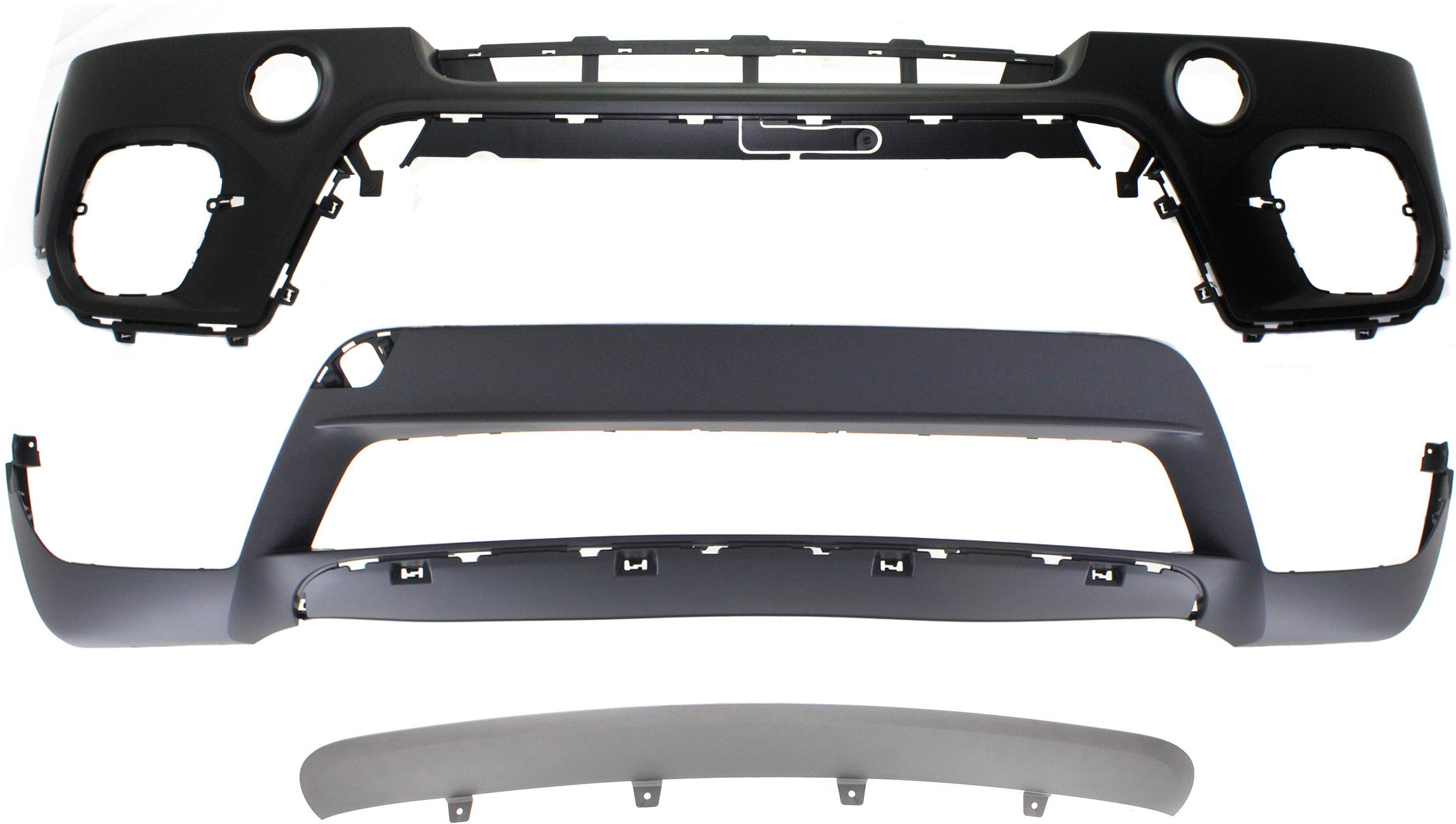 AM X5-11-13 BUMPER COVER Set of 3 Front Upper and Lower w o M Pkg Exc. M Model SKU SET REPBM010313-3 Partslink BM1000281 BM1015103 BM1009100 OEM 51117222718-51117222371-511172