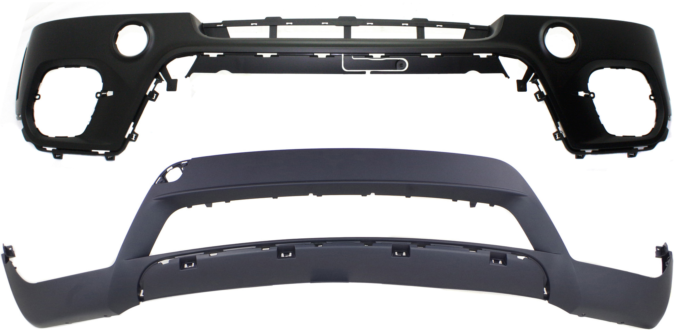 AM X5-11-13 BUMPER COVER Set of 2 Front Upper and Lower w o M Pkg Exc. M Model CAPA SKU SET REPBM010313PQ 2 Partslink BM1000281C OEM 51117222371 PFM 51117222718