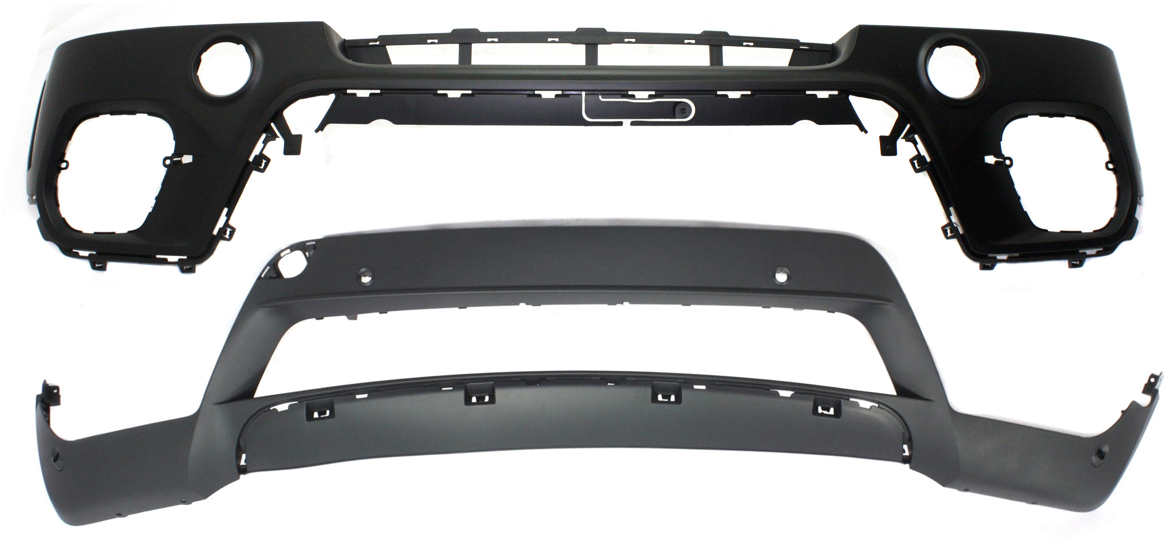 AM X5-11-13 BUMPER COVER Set of 2 Front Upper and Lower w o M Pkg Exc. M Model SKU SET REPBM010350-2 Partslink BM1000281 OEM 51117222382 PFM 51117222718