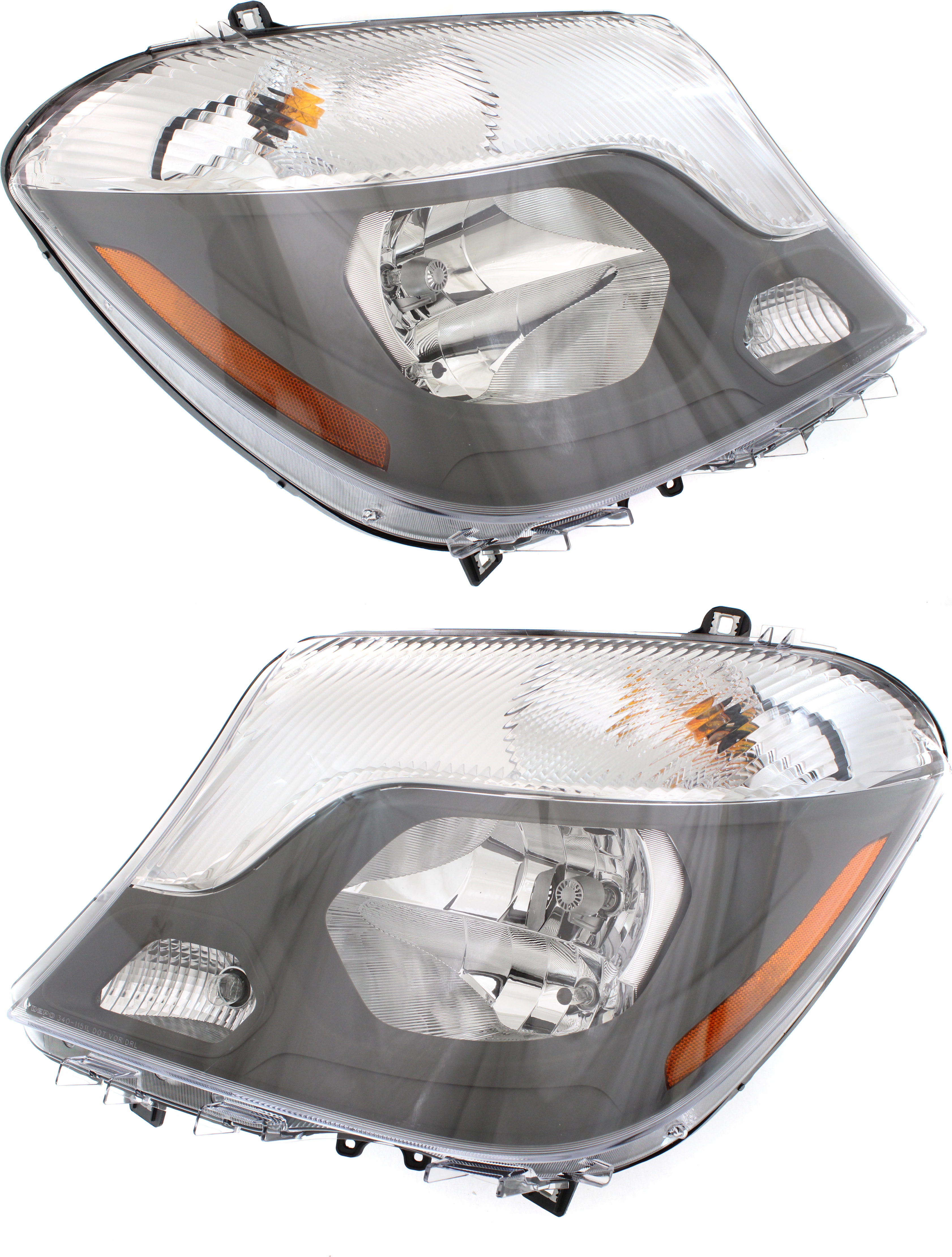 AM SPRINTER 2500-3500-14-18 HEAD LAMP RH AND LH Assembly Halogen CAPA SKU SET REPBZ100111Q Partslink MB2503221C MB2502221C OEM 9068202961-9068202861