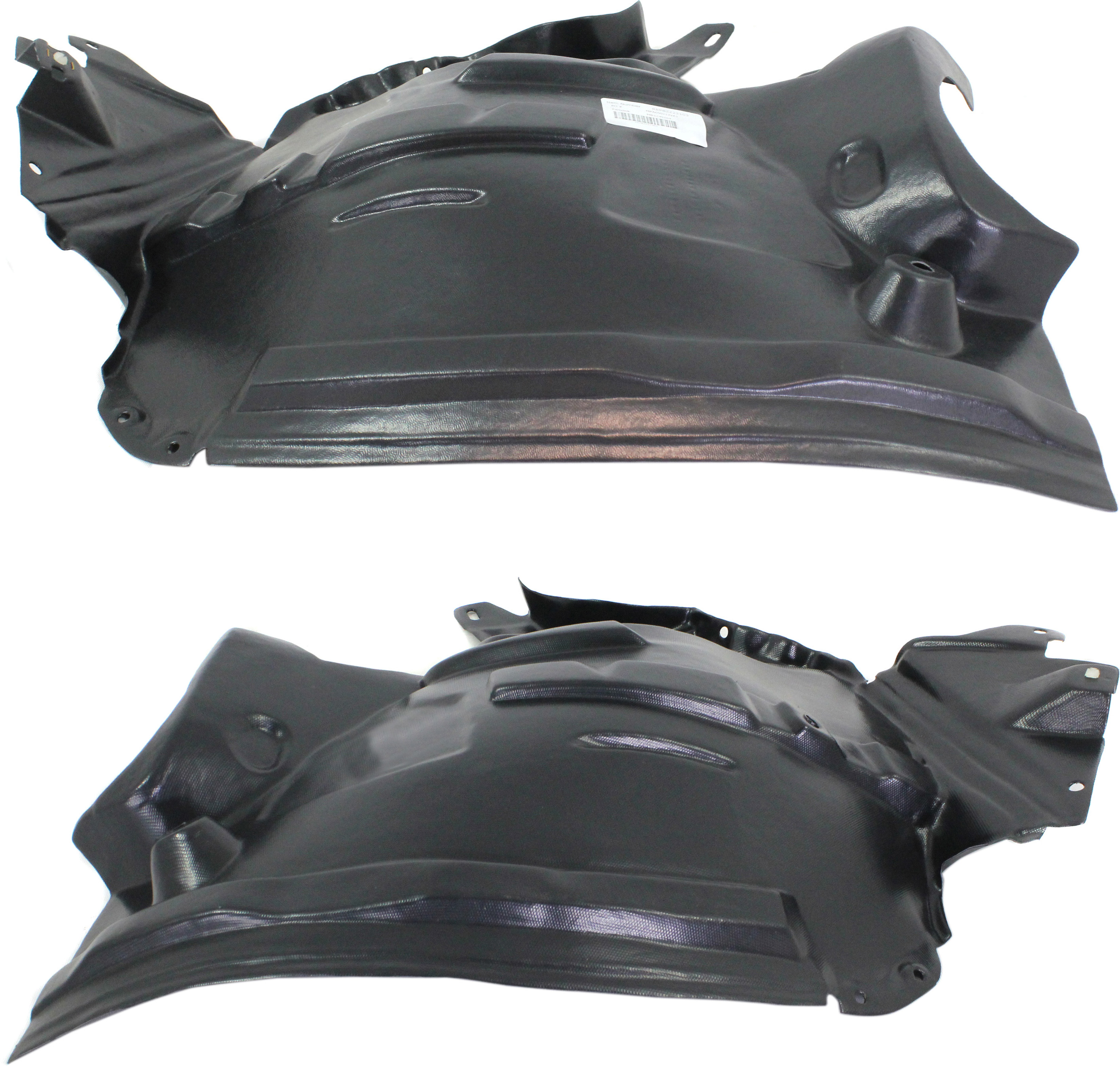 AM GLK CLASS 10-11 FRONT FENDER LINER RH and LH Rear Section SKU SET REPBZ222103 Partslink MB1248164 OEM 2046901130-2046901230