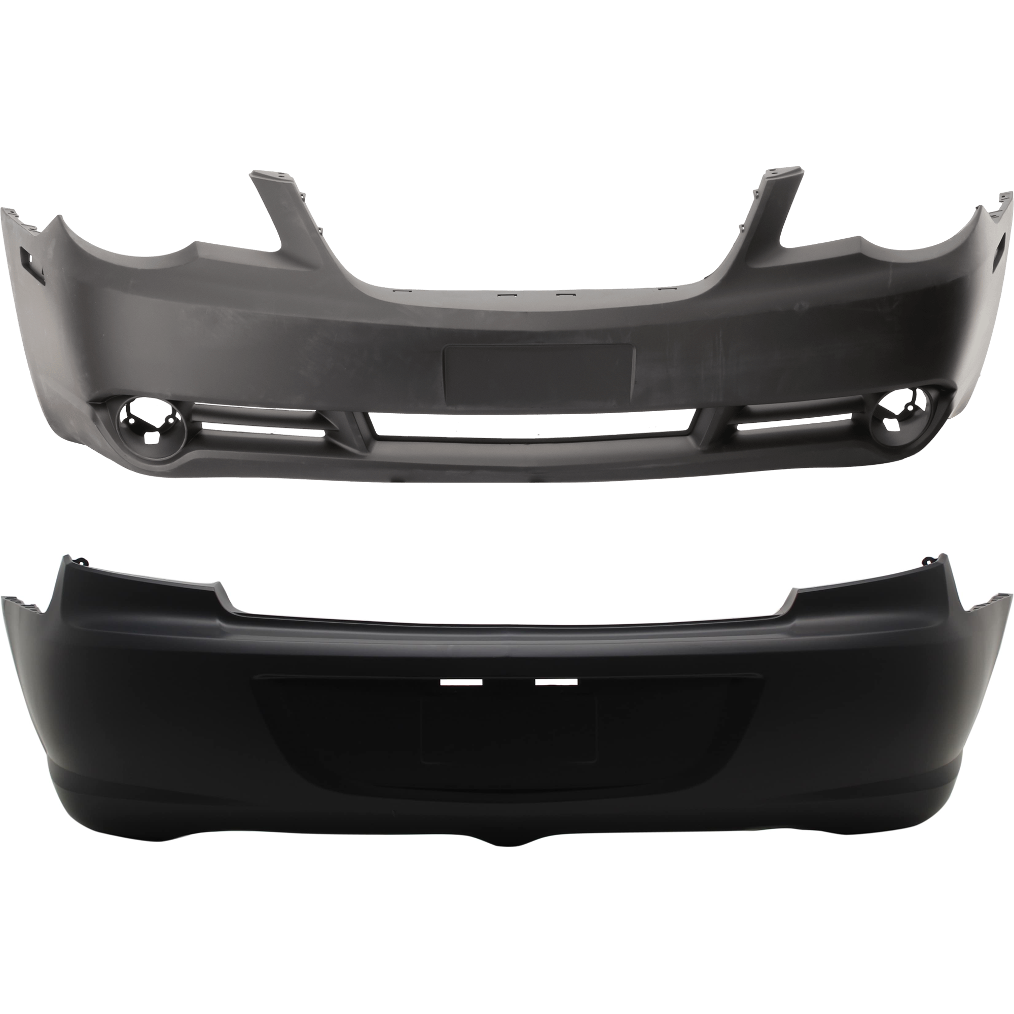 AM SEBRING 08-10 FRONT AND REAR BUMPER COVER Primed w o mounting bracket s Convertible w Single Exhaust Hole SKU SET REPC010314P D