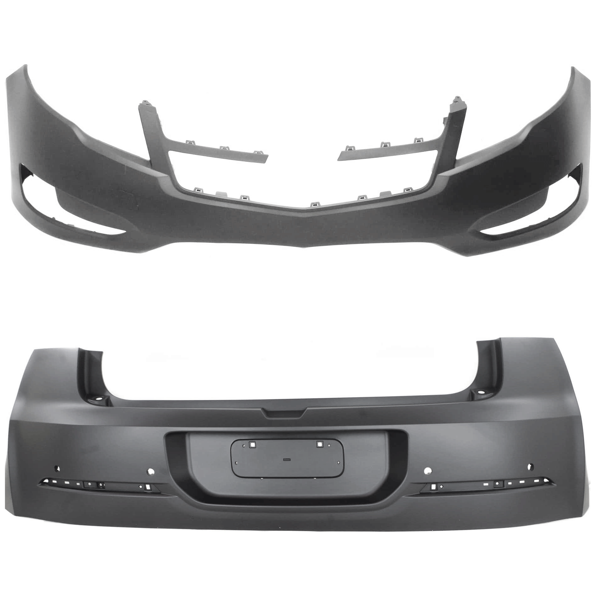 AM VOLT 11-15 FRONT AND REAR BUMPER COVER Primed w Rear View Camera and mounting bracket s Front w o parking aid sensor holes Rear w parking aid sensor holes SKU SET REPC010386P