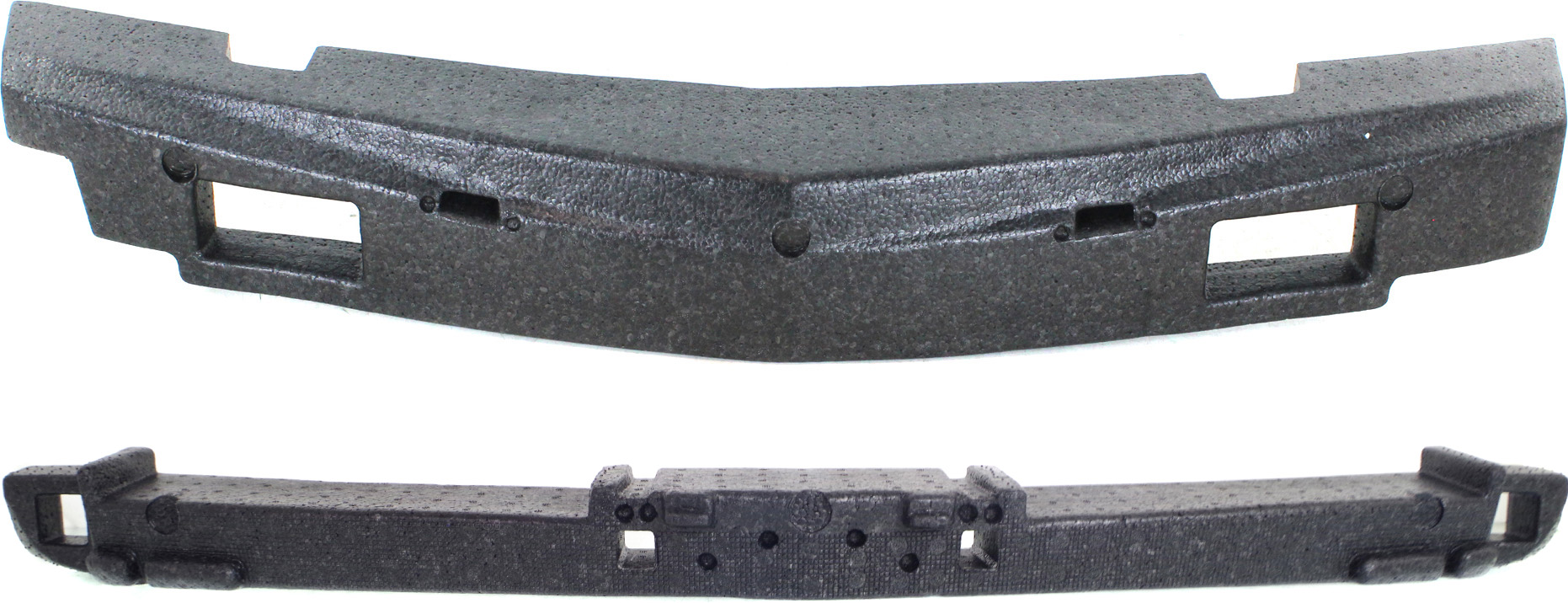 AM SRX 10-12 FRONT BUMPER ABSORBER Upper and Lower Energy SKU SET REPC011729-2 Partslink GM1070273 GM1070271 OEM 25778320-25778302