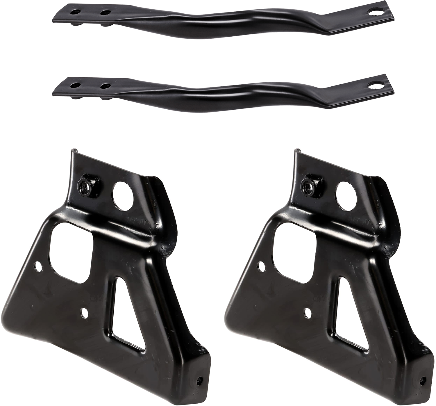 AM SILVERADO 2500 HD 3500 HD 11-14 FRONT BUMPER BRACKET RH AND LH Outer Set of 2 SKU SET REPC013119-2 Partslink GM1063101 GM1063106 OEM 25848059-25883348