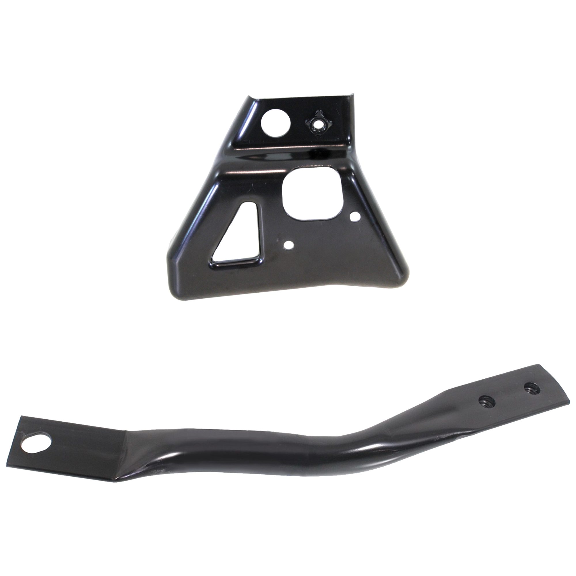 AM SILVERADO 2500 HD 3500 HD 11-14 FRONT BUMPER BRACKET LH Set of 2 SKU SET REPC013120-2 Partslink GM1062101 GM1062106 OEM 25848058-25883347