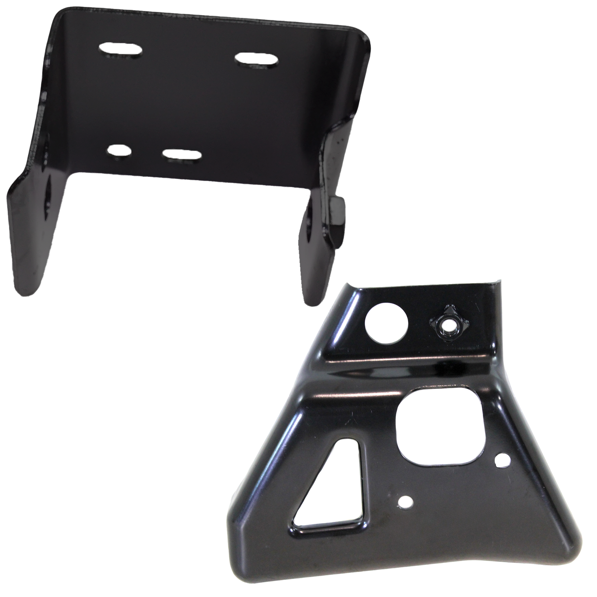 AM SILVERADO 2500 HD 3500 HD 11-14 FRONT BUMPER BRACKET LH Set of 2 Inner and Outer SKU SET REPC013122-2 Partslink GM1062100 GM1062101 OEM 25883347-25883352