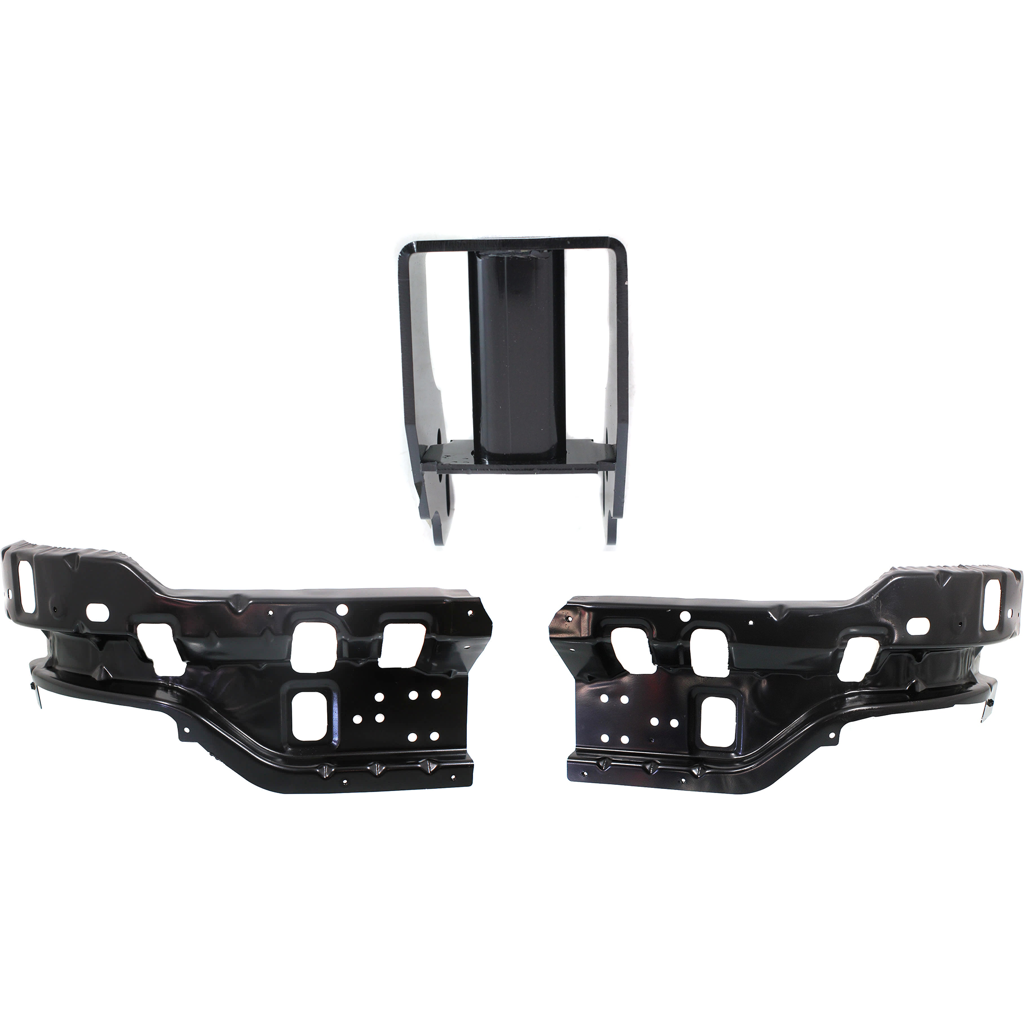 AM SILVERADO 2500 HD 3500 HD 11-14 FRONT BUMPER BRACKET RH AND LH Set of 3 SKU SET REPC013137 C Partslink GM1066193 GM1066195 GM1067193 OEM 20966182-25883350-25883351