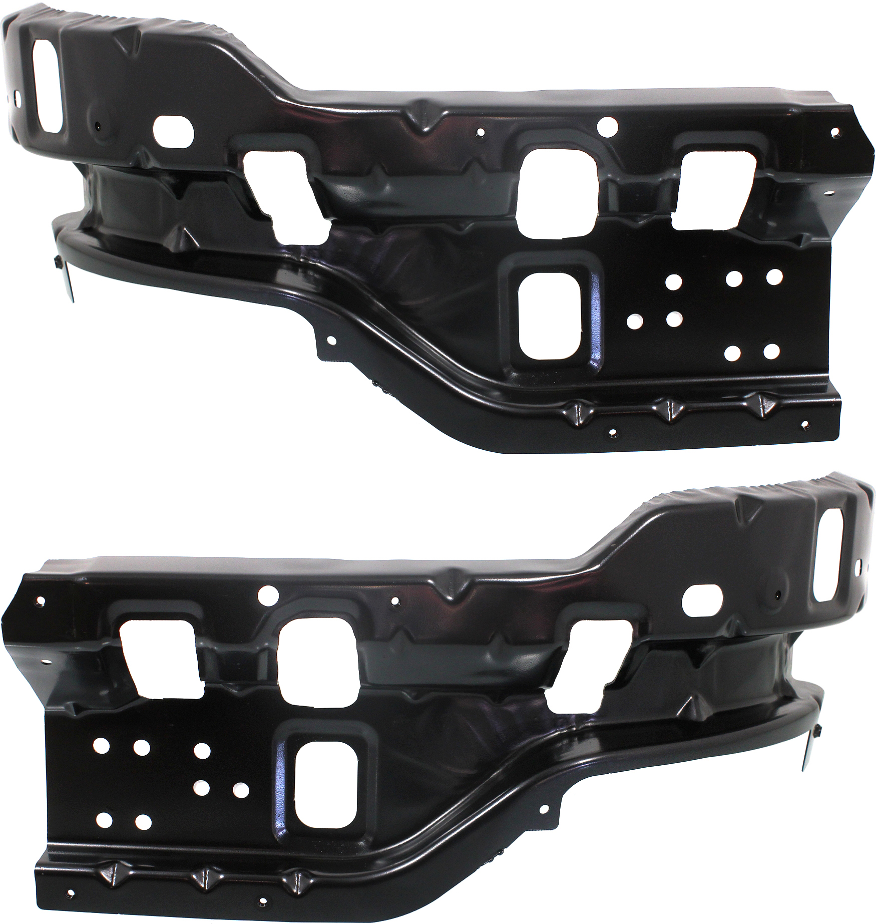AM SILVERADO 2500 HD 3500 HD 11-14 FRONT BUMPER BRACKET RH AND LH Impact Bar Bracket SKU SET REPC013137 Partslink GM1067193 GM1066193 OEM 25883350-25883351