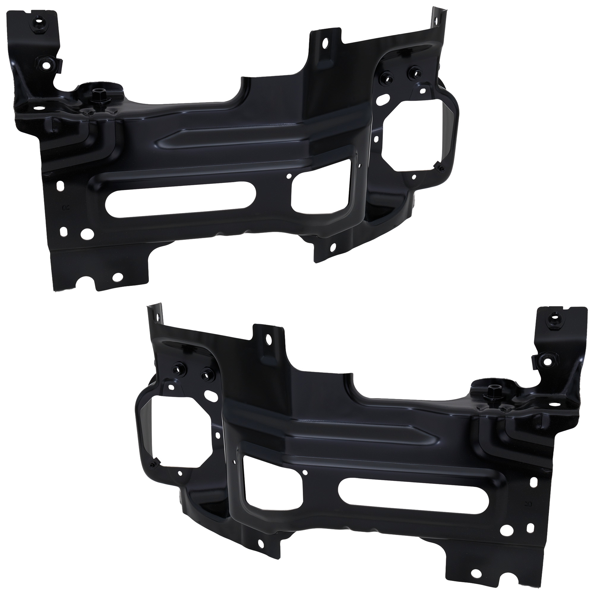 AM SILVERADO 2500 HD 3500 HD 15-19 FRONT BUMPER BRACKET RH AND LH Impact Bar CAPA SKU SET REPC013177Q Partslink GM1066200C GM1067200C OEM 23469229-23469230