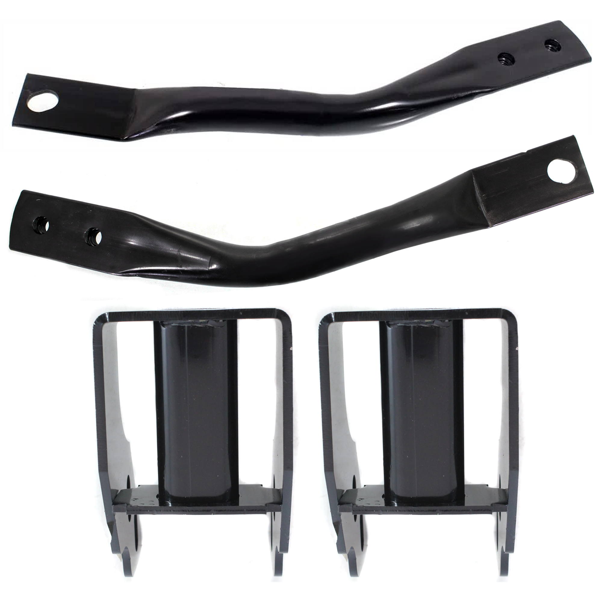 AM SILVERADO SIERRA 2500 HD 3500 HD 11-14 FRONT BUMPER BRACKET RH AND LH Set of 4 SKU SET REPC013504 A Partslink GM1062106 GM1063106 GM1066195 OEM 20966182-25848058-25848059