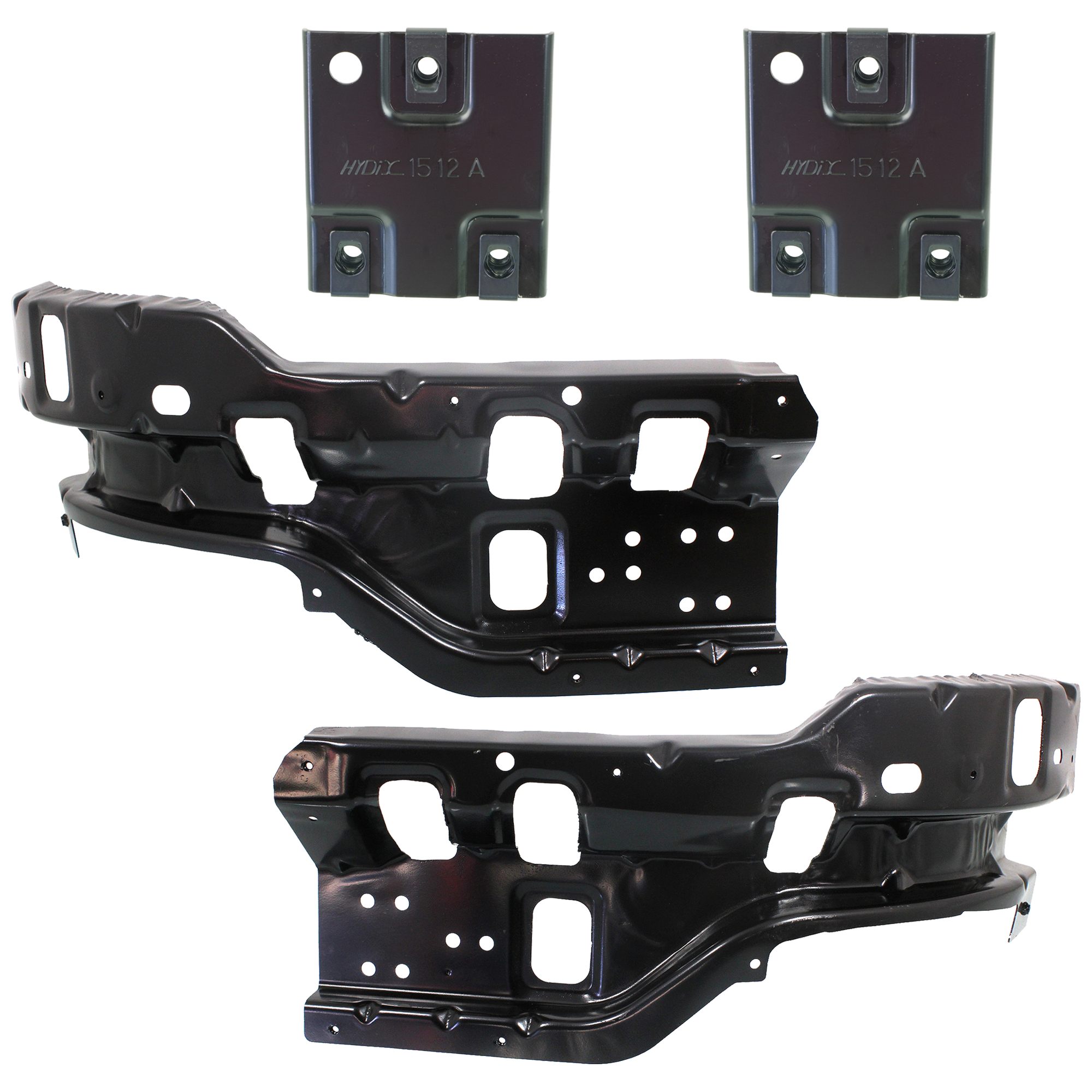 AM SILVERADO 2500-3500 HD 11-14 FRONT BUMPER BRACKET RH AND LH Set of 4 SKU SET REPC013505-4 Partslink GM1062105 GM1066193 GM1067193 OEM 25883350-25883351-25996793