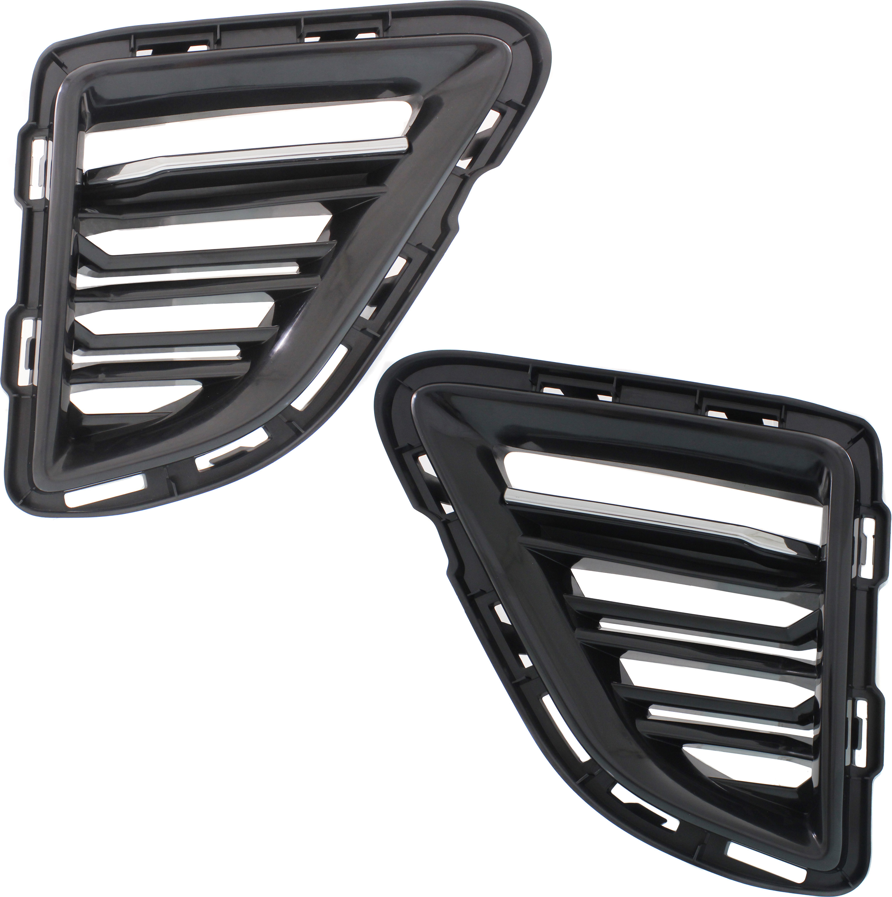 AM CAMARO 16-18 FRONT BUMPER GRILLE RH AND LH Outer SS Model Convertible Coupe SKU SET REPC015523 Partslink GM1039198 GM1038198 OEM 84278557-84278554
