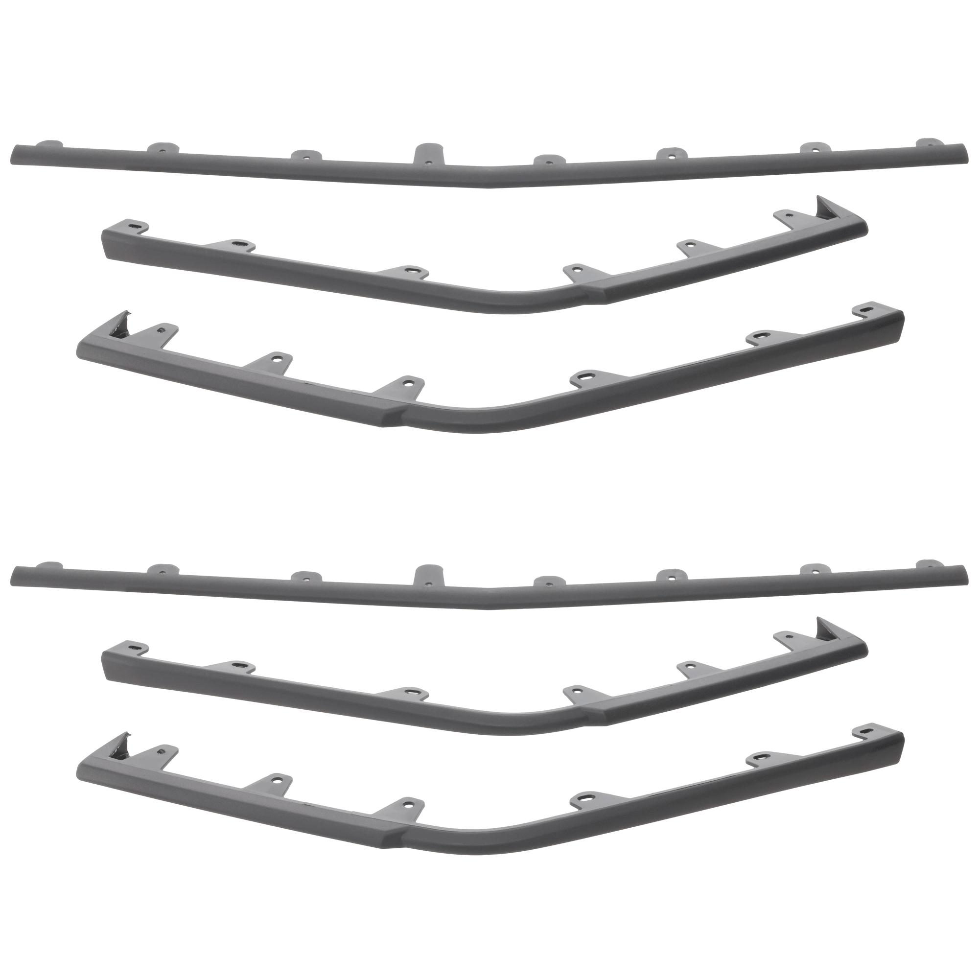 AM CTS 09-15 FRONT BUMPER MOLDING RH AND LH Gray V Model SKU SET REPC015902-2