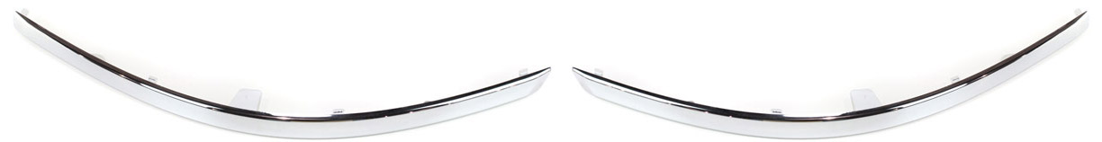 AM TOWN AND COUNTRY 08-10 FRONT BUMPER MOLDING RH AND LH Chrome Plastic SKU SET REPC016101 Partslink CH1047102 CH1046102 OEM 5113148AA 5113149AA