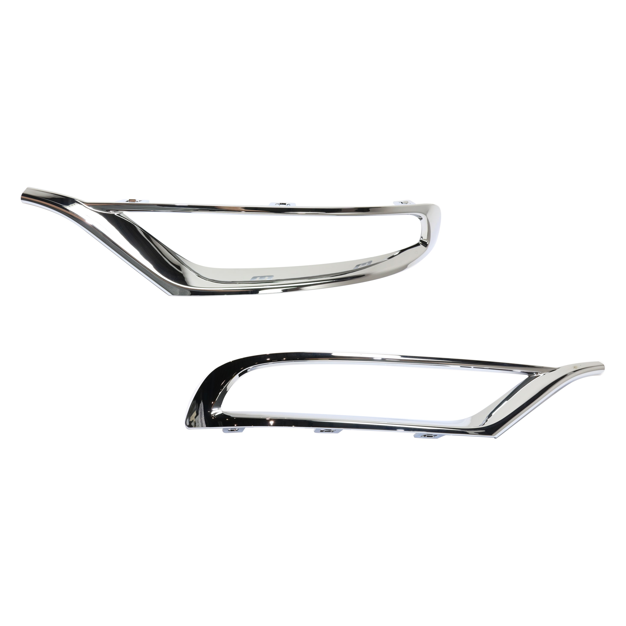 AM CHRYSLER 300-15-23 FRONT BUMPER MOLDING RH AND LH Center Applique Outer Chrome CAPA SKU SET REPC016117Q Partslink CH1039165C CH1038165C OEM 5SW14SZ0AB 5SW15SZ0AB