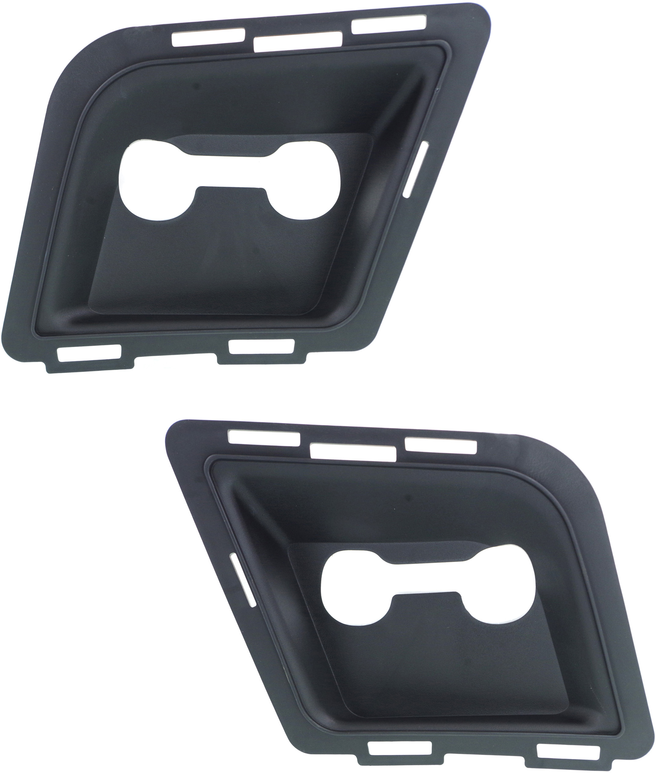 AM AVALANCHE TAHOE SUBURBAN 07-14 FRONT BUMPER TOW HOOK COVER RH AND LH w Off Road Pkg. SKU SET REPC018406 Partslink GM1029111 GM1029112 OEM 15946157-15946156