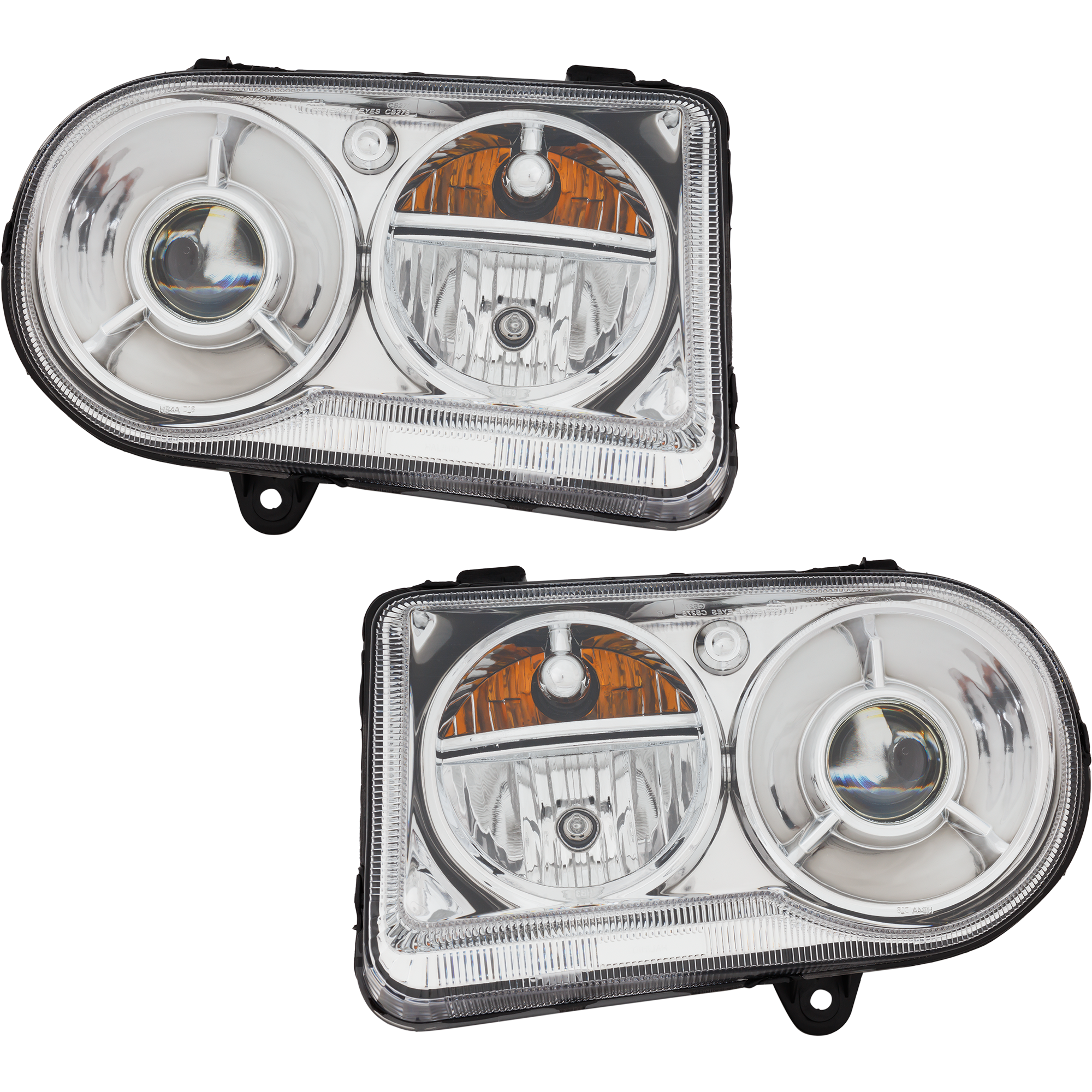AM CHRYSLER 300-05-10 HEAD LAMP RH AND LH Lens and Housing HID Xenon w o HID Kit C Models SKU SET REPC100111 Partslink CH2503171 CH2502171 OEM 57010758AA 57010759AA