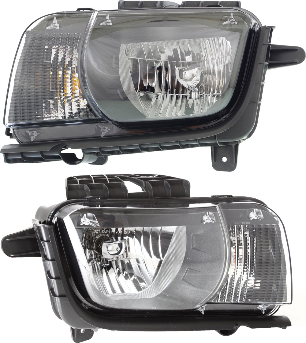 AM CAMARO 10-13 HEAD LAMP RH AND LH Assembly Halogen CAPA SKU SET REPC100129Q Partslink GM2502346C GM2503346C OEM 22959917-22959918
