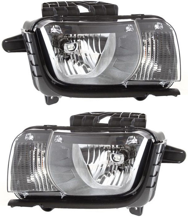 AM CAMARO 10-13 HEAD LAMP RH AND LH Assembly Halogen SKU SET REPC100129 Partslink GM2502346 GM2503346 OEM 22959917-22959918