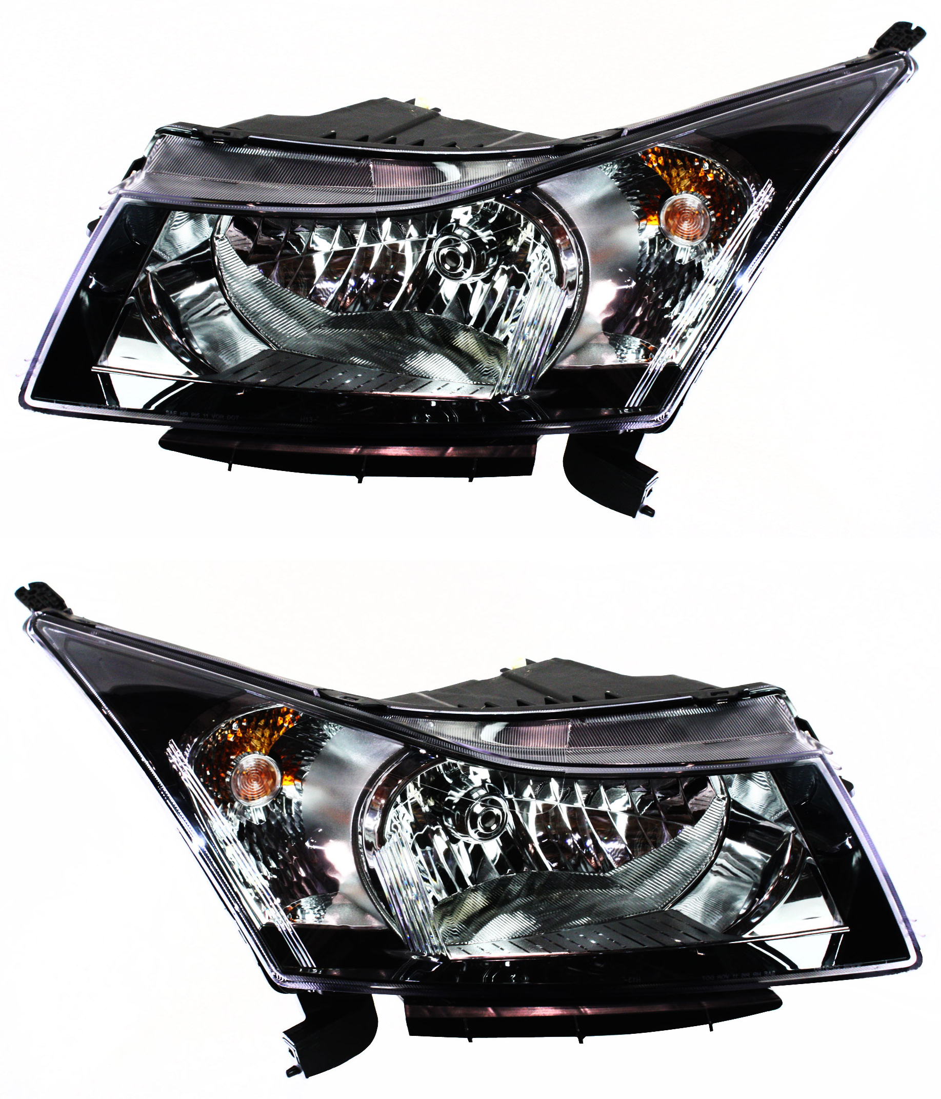 AM CRUZE 11-12 HEAD LAMP RH AND LH Assembly Halogen 1st Design 12-12 CAPA SKU SET REPC100149Q Partslink GM2503356C GM2503361C GM2502356C GM2502361C OEM 95900042-95291964-95900041-952