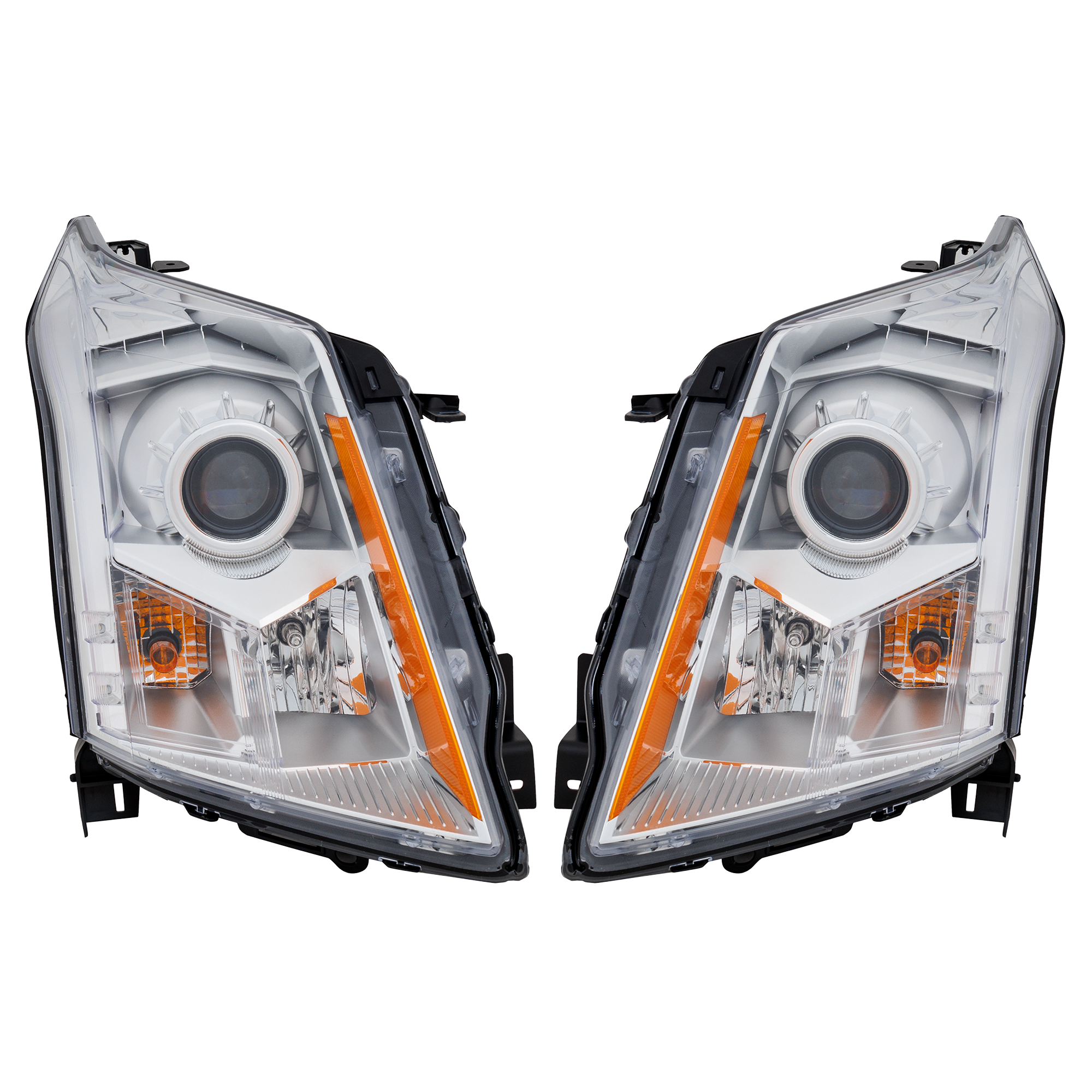 AM SRX 10-13 HEAD LAMP RH AND LH Assembly Halogen Base Luxury Models SKU SET REPC100171 Partslink GM2503345 GM2502345 OEM 22853873-22853872
