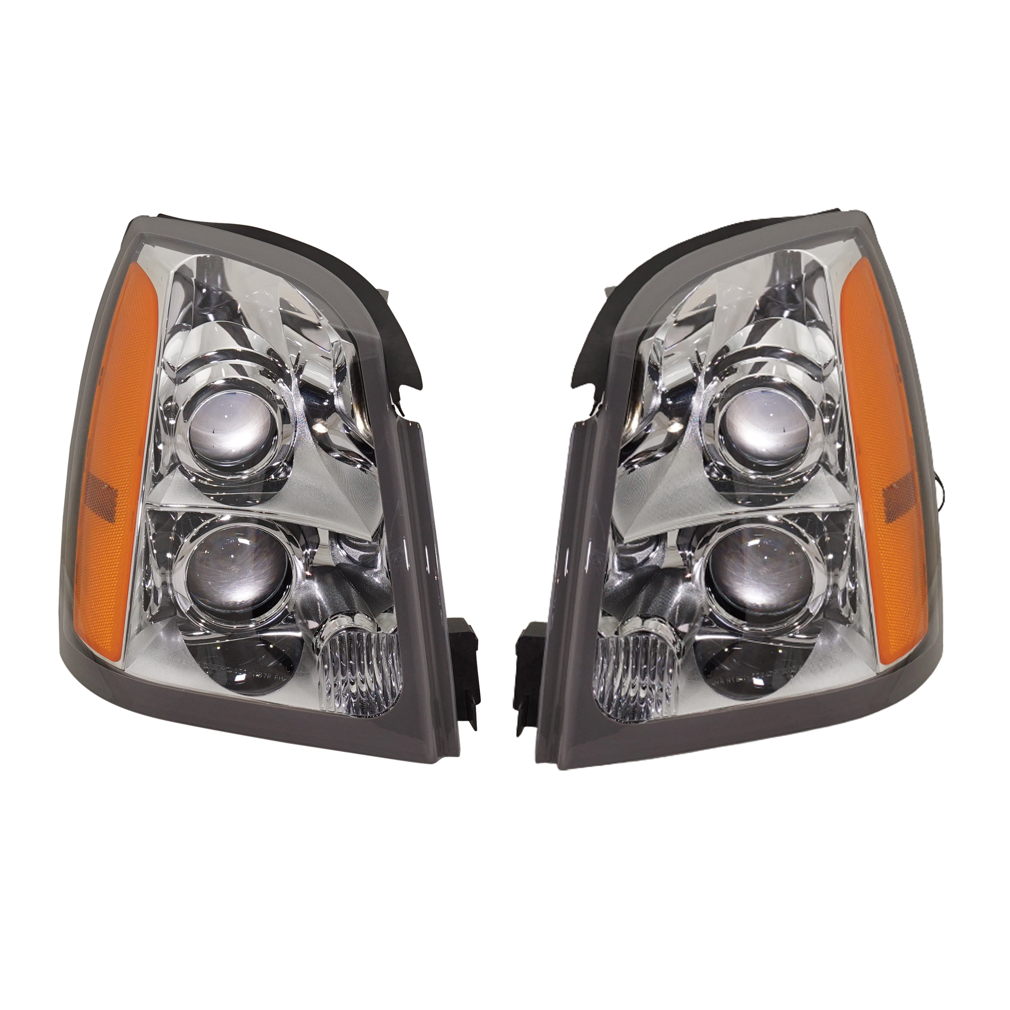 AM SRX 04-09 HEAD LAMP RH AND LH Assembly Halogen CAPA SKU SET REPC100173Q Partslink GM2503287C GM2502287C OEM 15926966-15926967