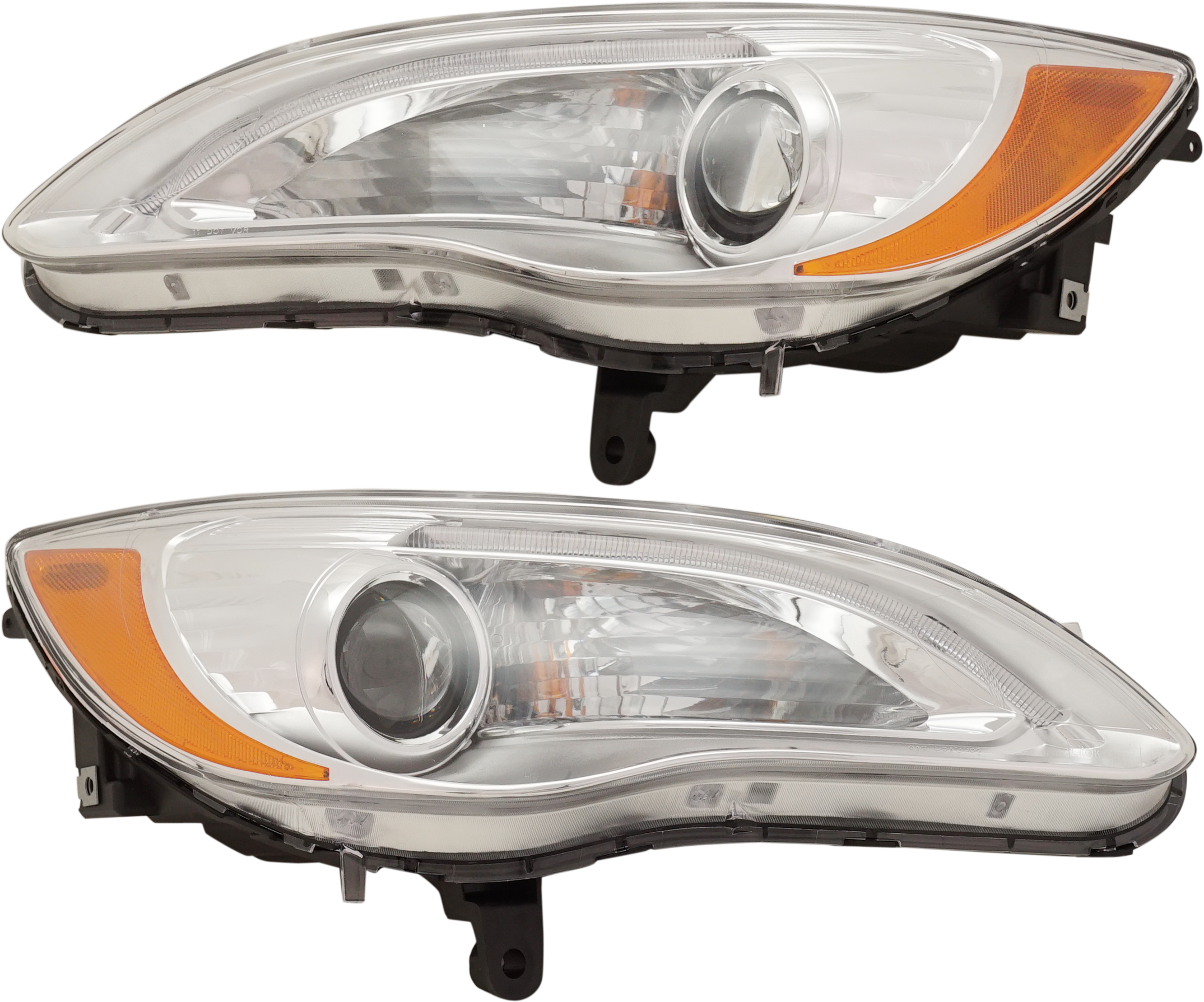 AM CHRYSLER 200-11-14 HEAD LAMP RH AND LH Assembly Halogen Excludes S Model Convertible Sedan SKU SET REPC100315 OEM 5182590AE PFM 5182590AC PFM 51