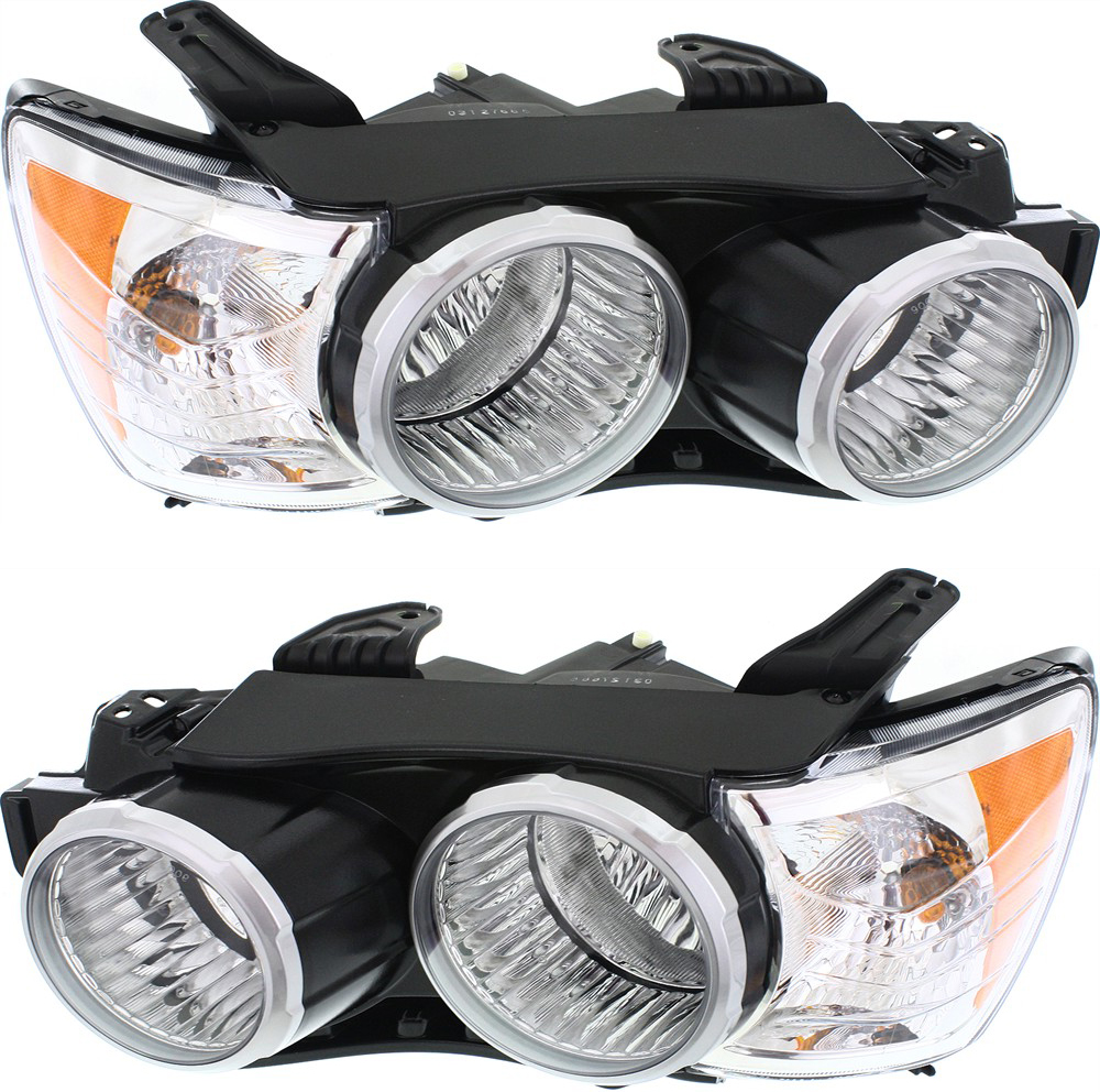AM SONIC 14-15 HEAD LAMP RH AND LH Assembly Halogen Sedan w Dusk Package SKU SET REPC100335 Partslink GM2503396 GM2502396 OEM 95355798-95355797