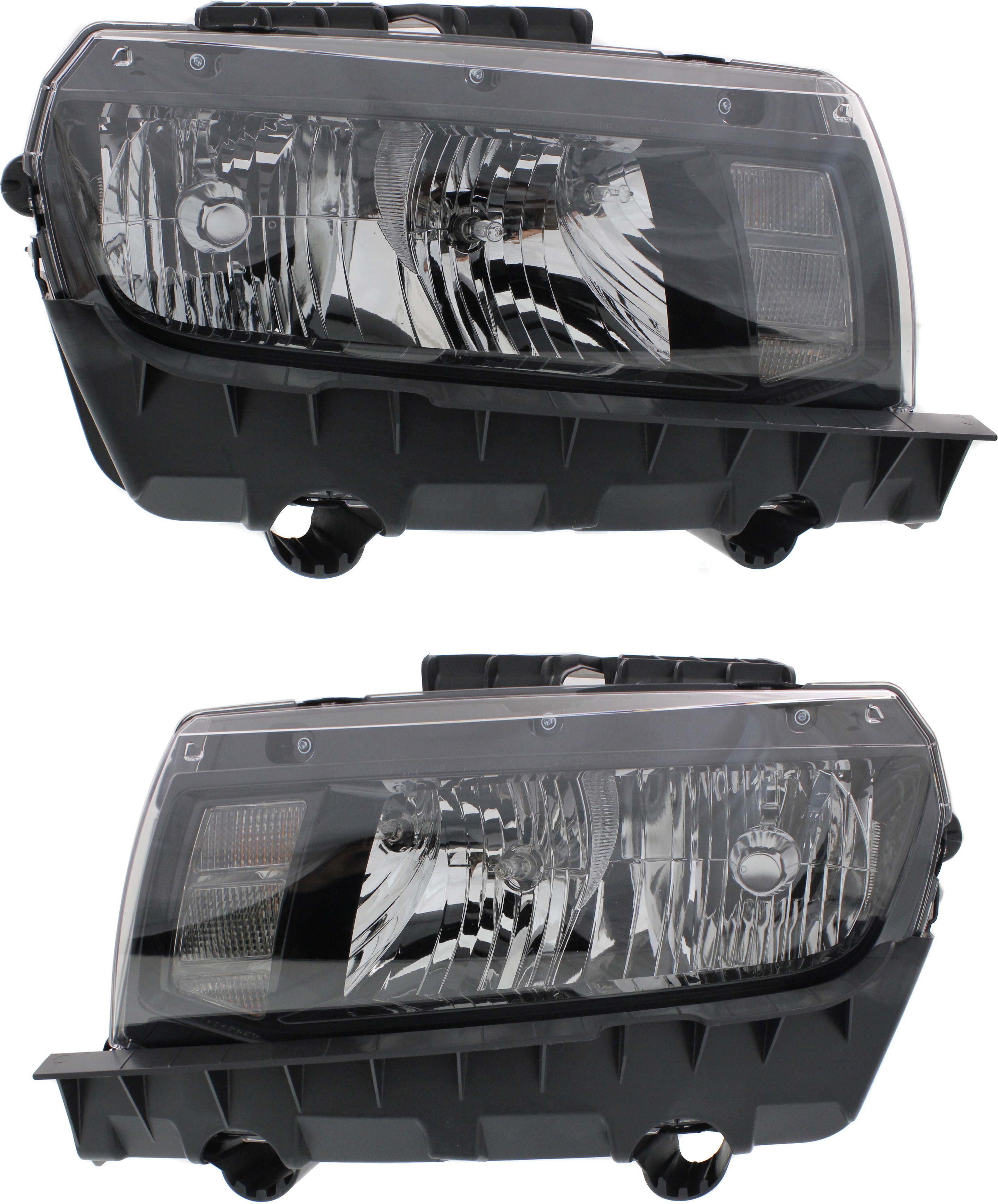 AM CAMARO 14-15 HEAD LAMP RH AND LH Assembly Halogen Convertible Coupe CAPA SKU SET REPC100341Q Partslink GM2503391C GM2502391C OEM 23187850-23187851