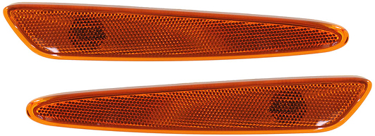 AM CORVETTE 05-13 FRONT SIDE MARKER LAMP RH AND LH Assembly SKU SET REPC104501 Partslink GM2551196 GM2550196 OEM 10316652-10316651