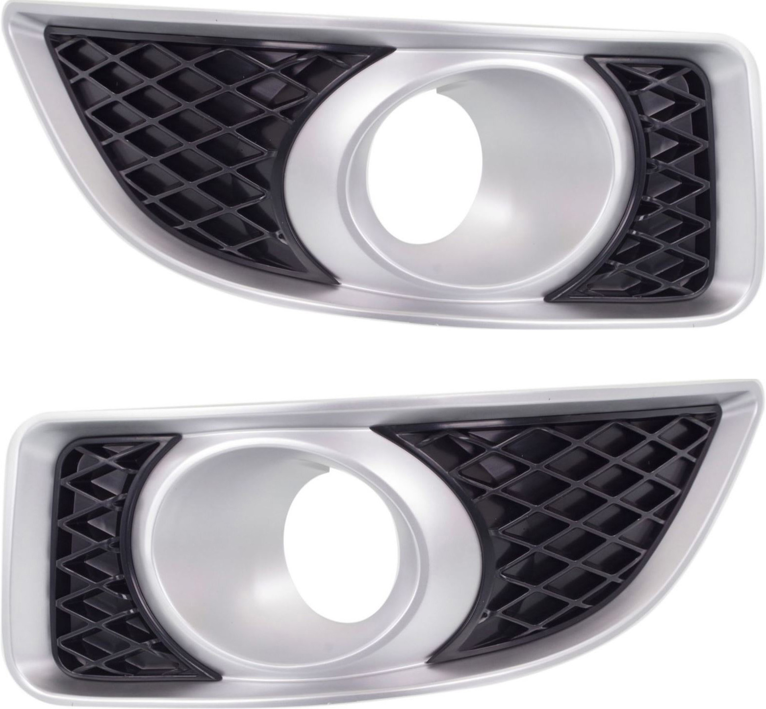 AM MALIBU 06-07 FRONT FOG LAMP MOLDING RH AND LH Textured Black SS Model SKU SET REPC108011 Partslink GM1039164 GM1038164 OEM 15853857-15853856