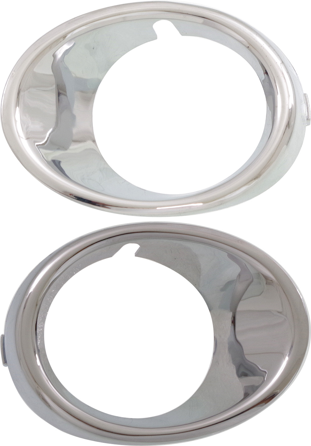 AM SONIC 12-16 FRONT FOG LAMP MOLDING RH AND LH Chrome Hatchback Sedan LTZ w o Dusk Pkg Exc. RS Model SKU SET REPC108019 Partslink GM1039139 GM1038139 OEM 95231073-95231072