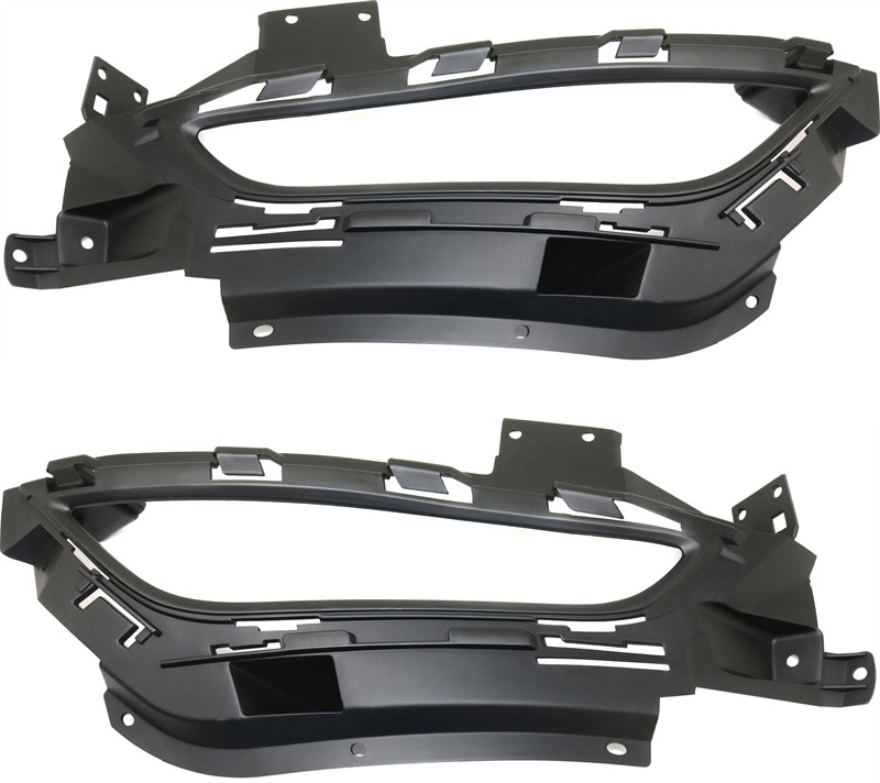 AM CHRYSLER 200-15-17 FRONT FOG LAMP MOLDING RH AND LH Textured Black w o Adaptive Cruise Control LED Headlights SKU SET REPC108033 Partslink CH1038159 CH1039159 OEM 68228878AC 68228879AC