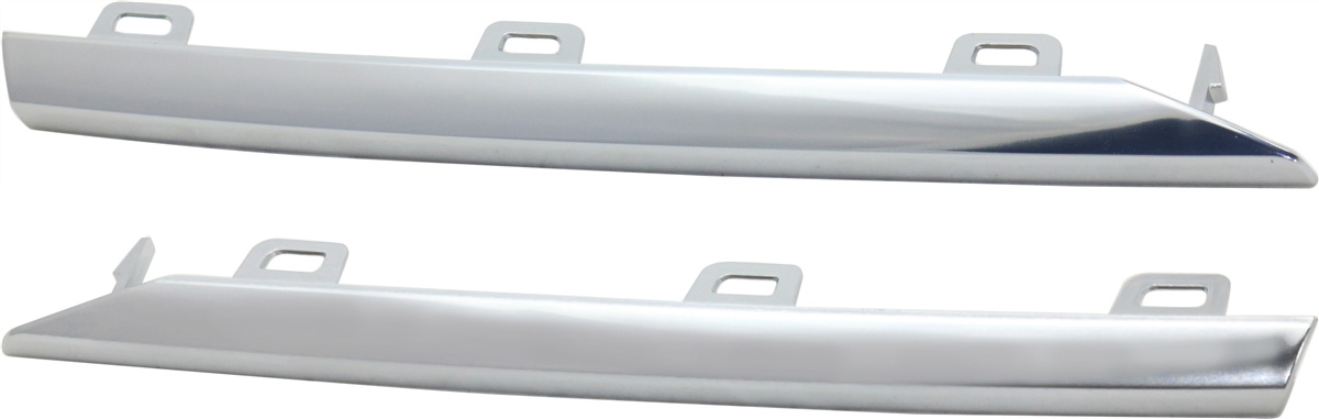 AM ATS 13-14 FRONT FOG LAMP MOLDING RH AND LH Satin Nickel Insert SKU SET REPC108203 Partslink GM1039179 GM1038179 OEM 22787986-22787987