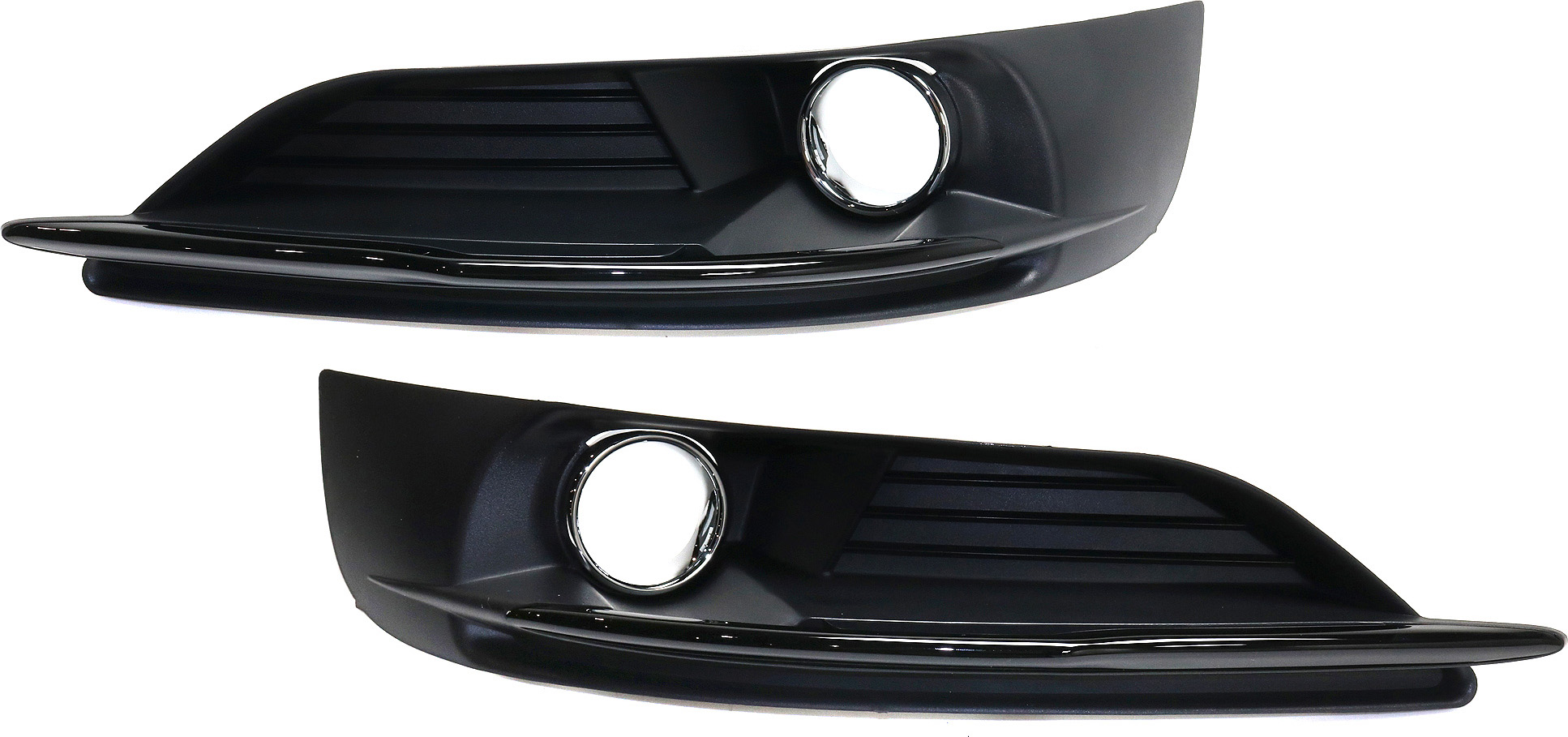 AM CHRYSLER 200-11-14 FRONT FOG LAMP MOLDING RH AND LH Textured w Black Trim Convertible Sedan SKU SET REPC108207 Partslink CH1039124 CH1038124 OEM 68082052AB 68082053AB