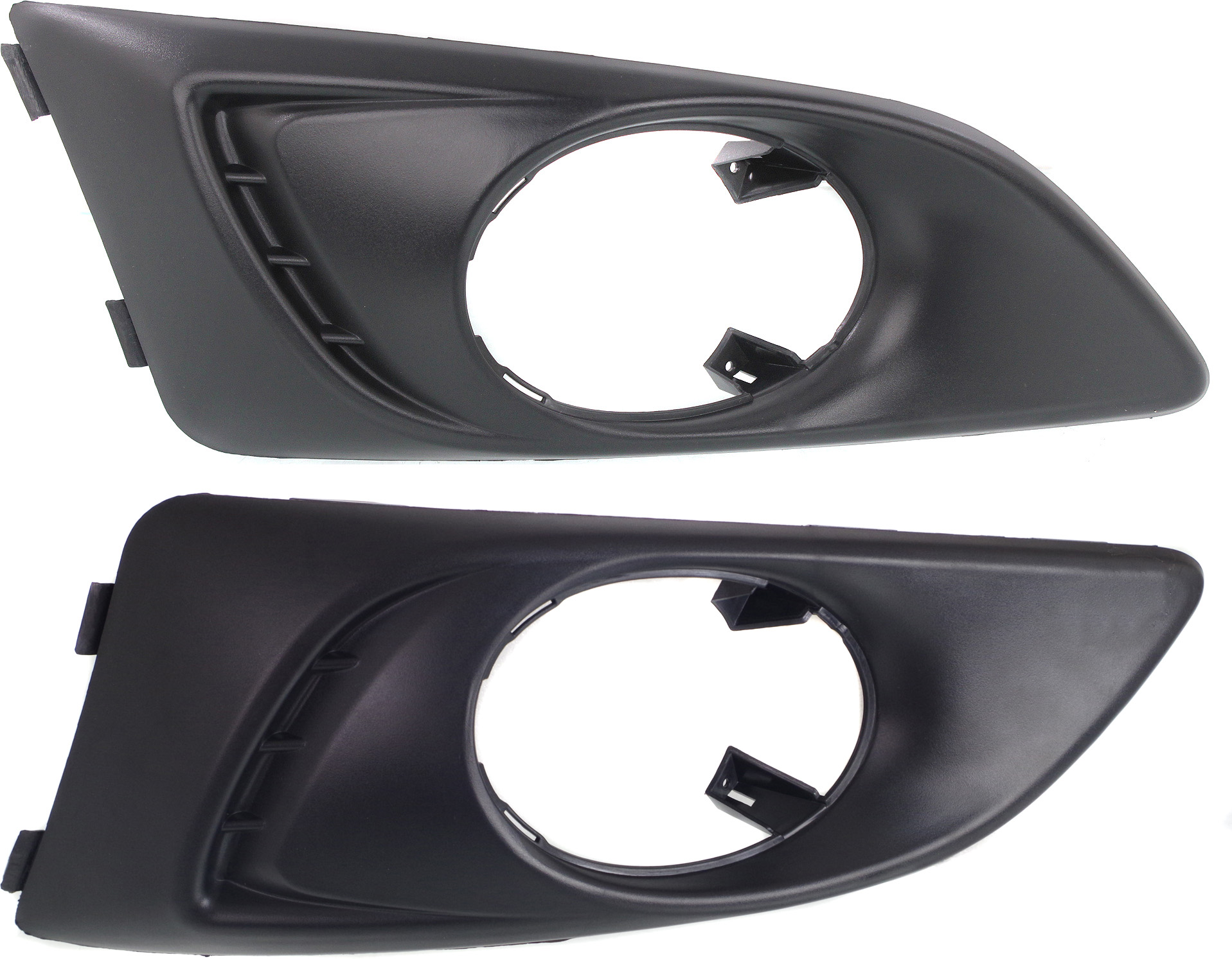 AM SONIC 12-16 FRONT FOG LAMP MOLDING RH AND LH Textured Black Hatchback Sedan Exc. RS Model SKU SET REPC108209 Partslink GM1039138 GM1038138 OEM 95231071-95231070