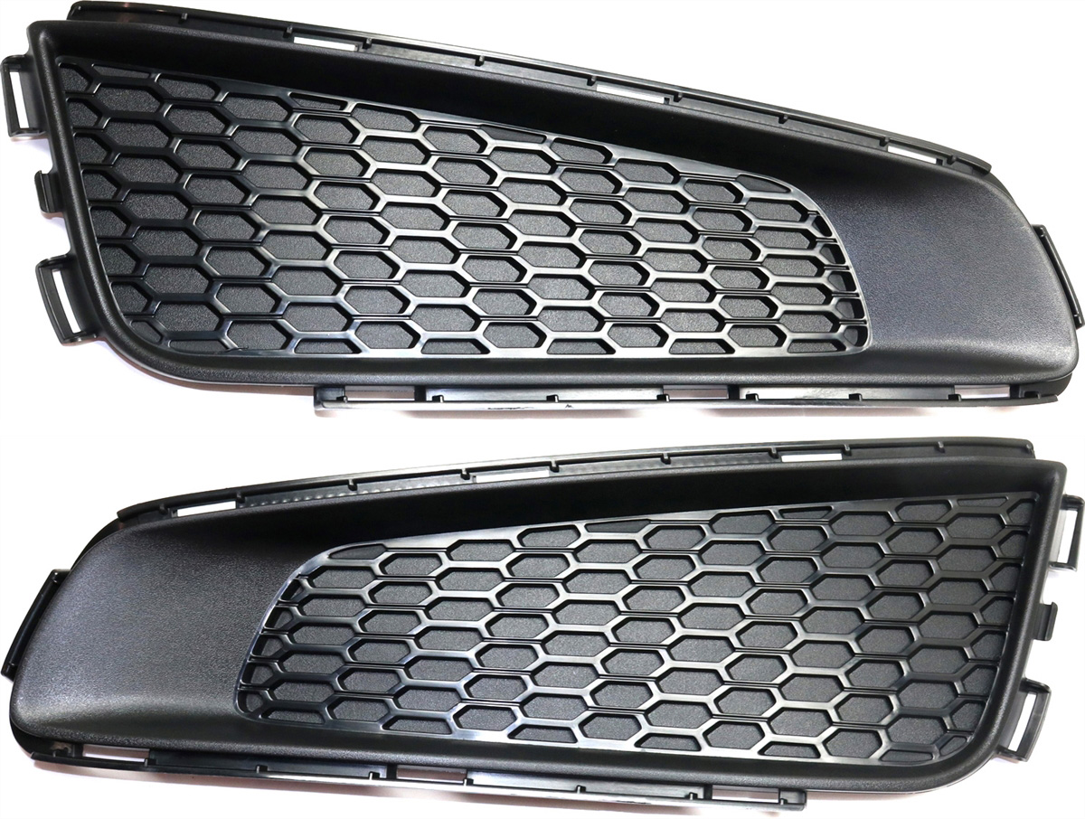 AM ATS 13-14 FRONT FOG LAMP COVER RH AND LH Textured Black Outer cover grille w o HID headlight and fog light hole w o HID Headlights SKU SET REPC108631 Partslink GM1039178 GM1038178 OEM 20912440-20912439