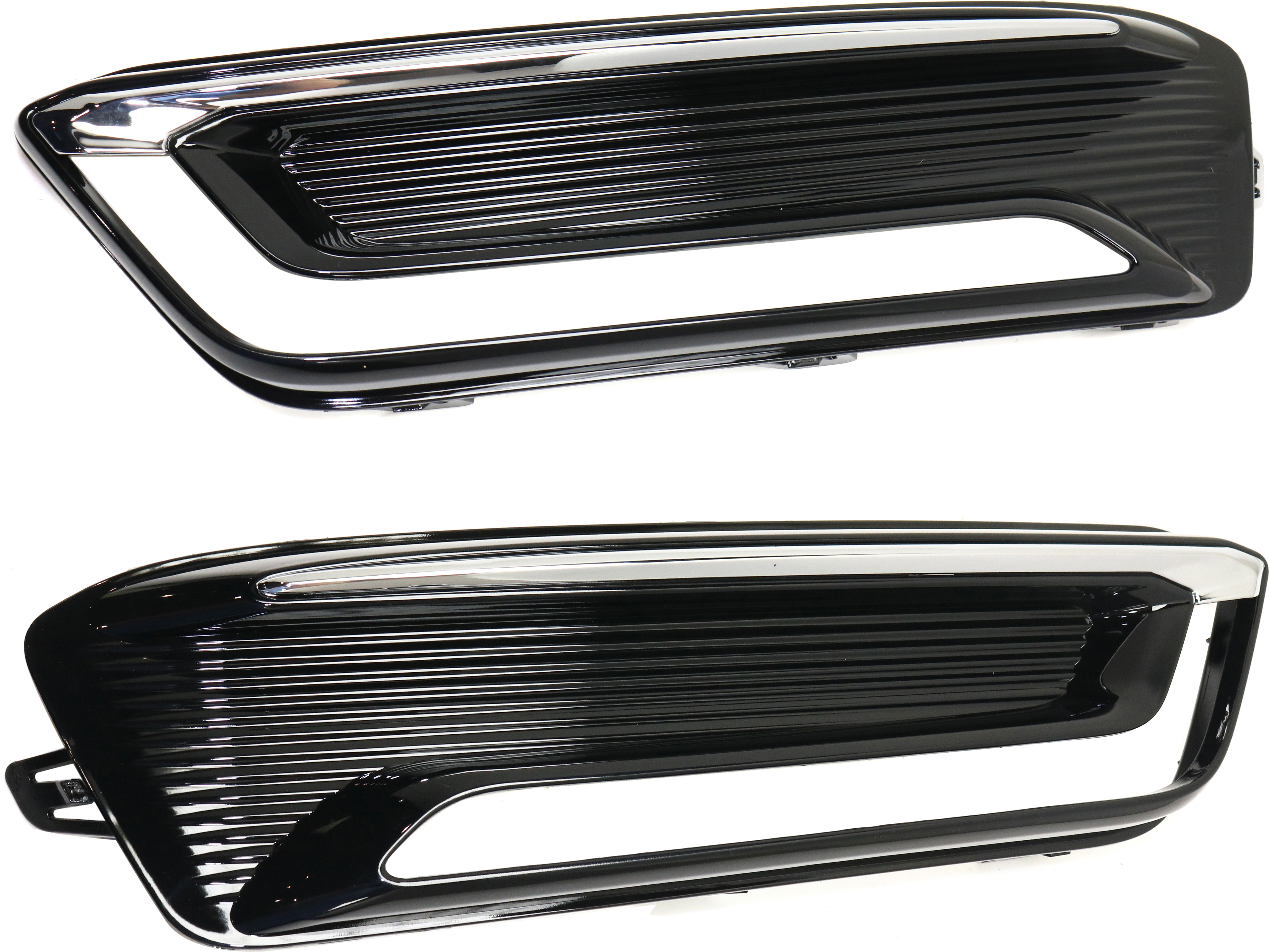 AM IMPALA 14-20 FRONT FOG LAMP COVER RH AND LH Black w daytime running light SKU SET REPC108633 Partslink GM1039166 GM1038166 OEM 23455346-23455347
