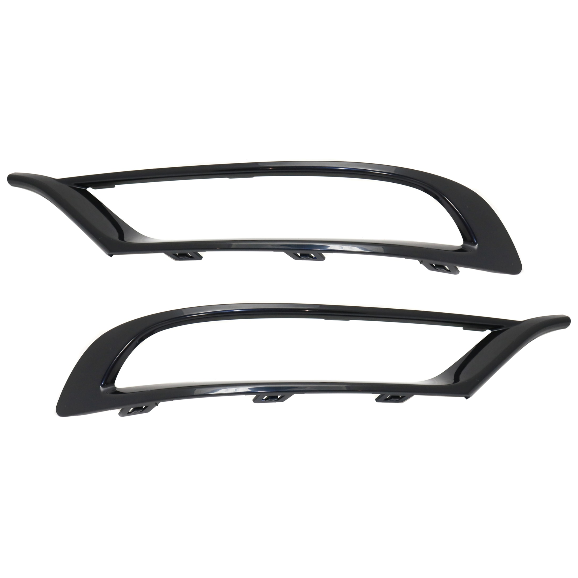 AM CHRYSLER 300-15-23 FRONT BUMPER MOLDING RH AND LH Center Black Chrome CAPA SKU SET REPC108635Q Partslink CH1039167C CH1038167C OEM 5XV90SZRAB 5XV91SZRAB