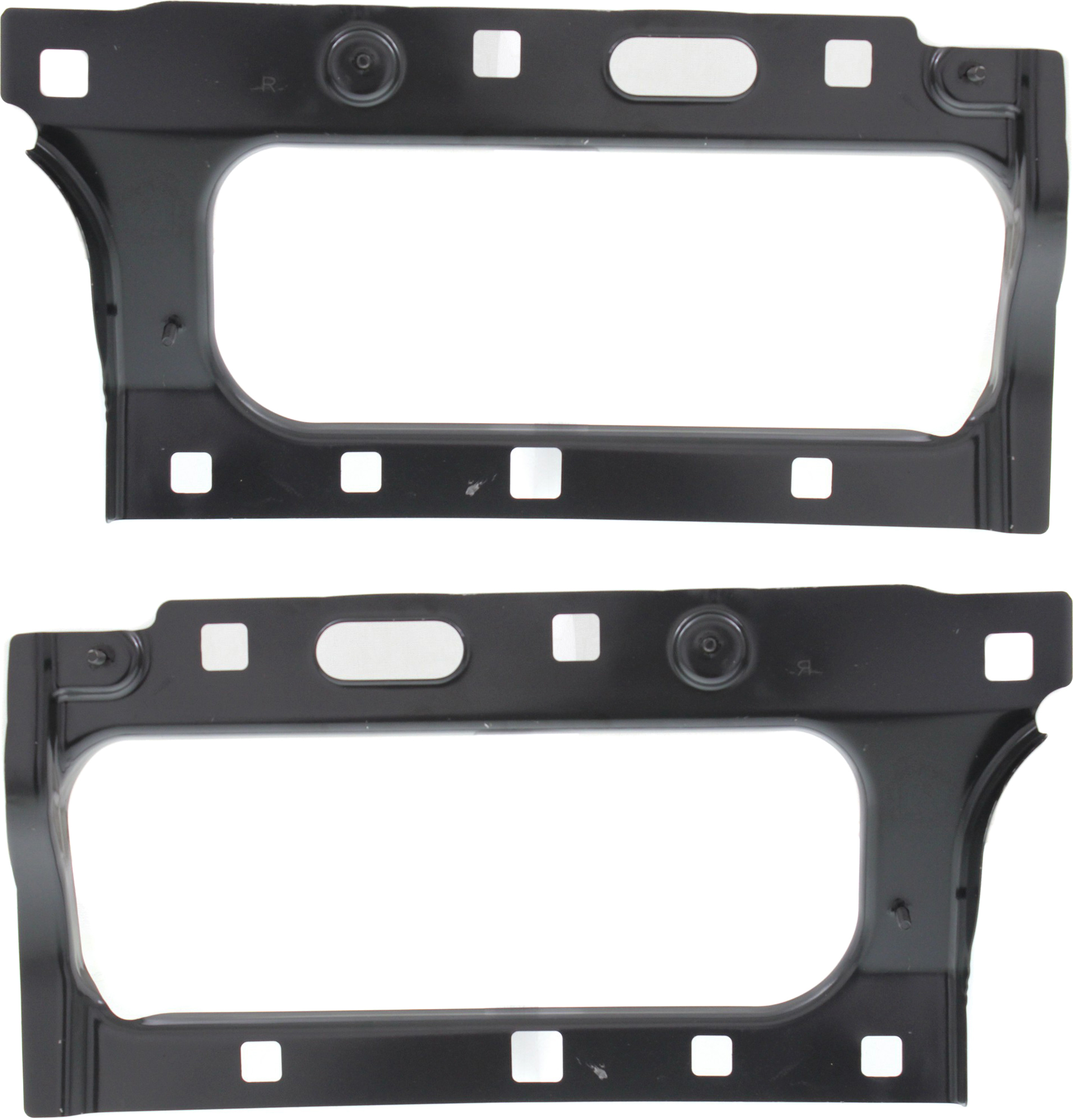AM SILVERADO SIERRA 1500-14-18-2500 HD 3500 HD 15-19 HEADLAMP BRACKET RH AND LH SKU SET REPC109905 Partslink GM2509114 GM2508114 OEM 23106027-23106026